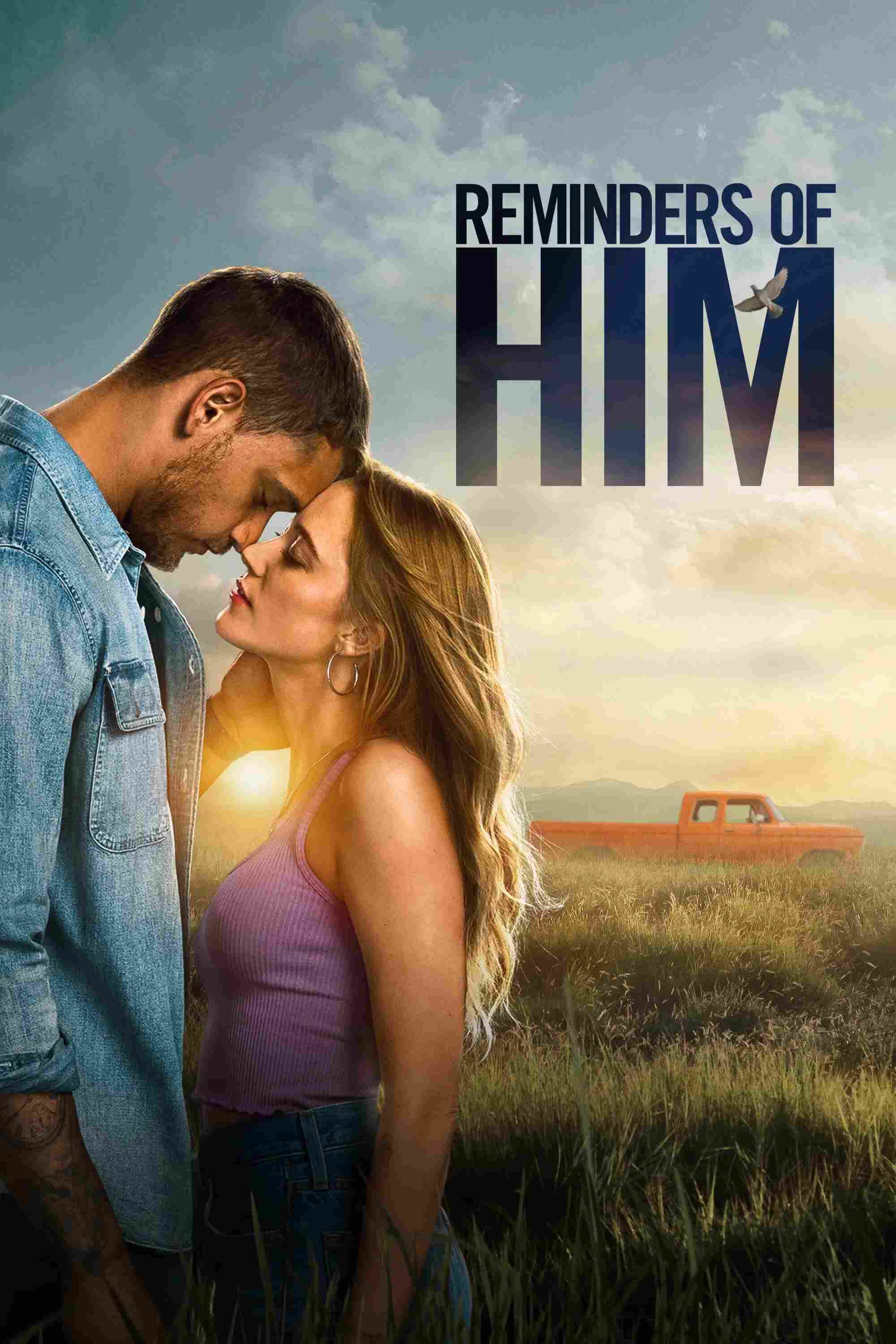 Poster chính thức của phim Phim Tình Cảm, Phim Tâm Lý "Điều Gợi Nhớ Về Anh" (Reminders of Him - 2026), với sự tham gia của diễn viên Maika Monroe và Tyriq Withers.
