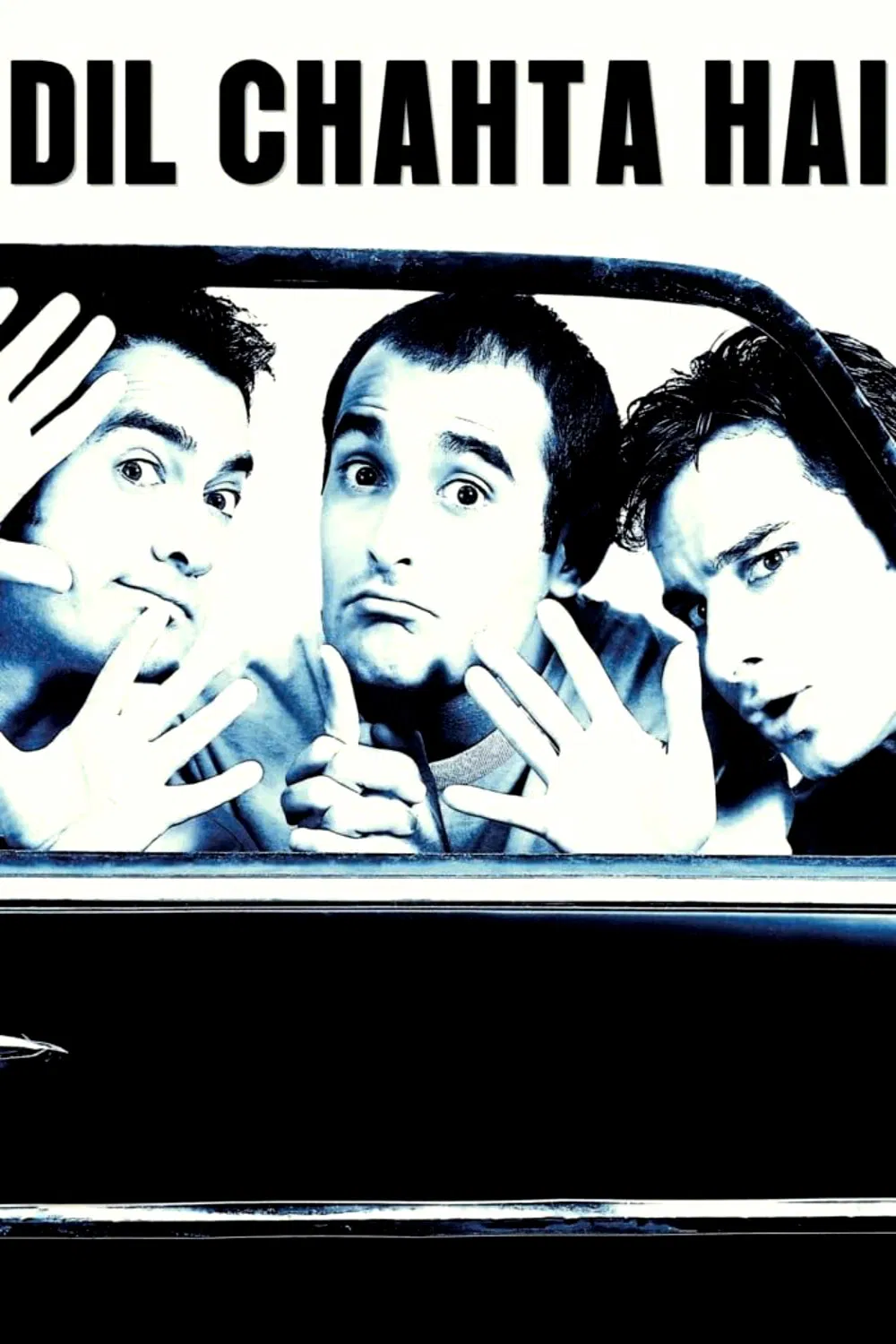 Poster chính thức của phim Phim Tâm Lý, Phim Tình Cảm "Dil Chahta Hai" (Dil Chahta Hai - 2001), với sự tham gia của diễn viên Aamir Khan và Akshaye Khanna.