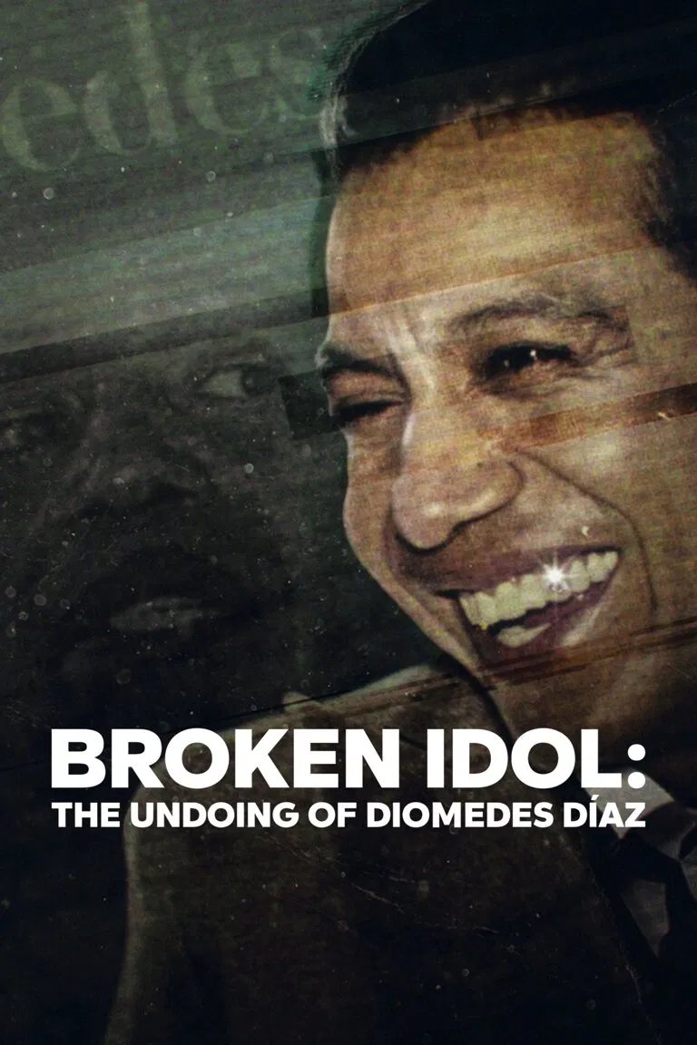 Poster chính thức của phim Phim Tài Liệu "Diomedes Díaz: Thần Tượng, Bí Ẩn Và Bi Kịch" (Broken Idol: The Undoing of Diomedes Díaz - 2022).