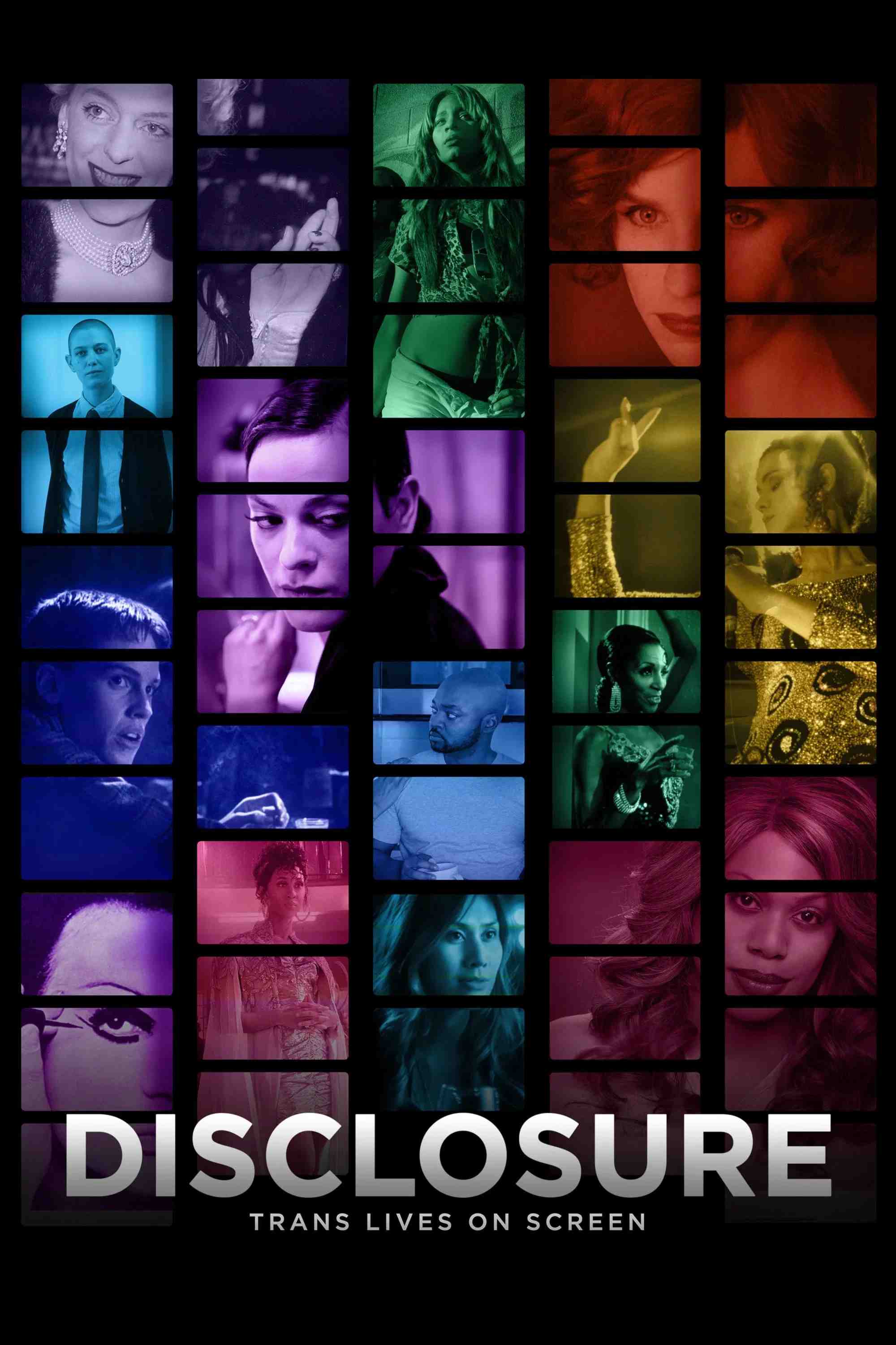 Poster chính thức của phim Phim Tài Liệu "Disclosure: Người chuyển giới trên màn ảnh Hollywood" (Disclosure - 2020), với sự tham gia của diễn viên Laverne Cox và Bianca Leigh.
