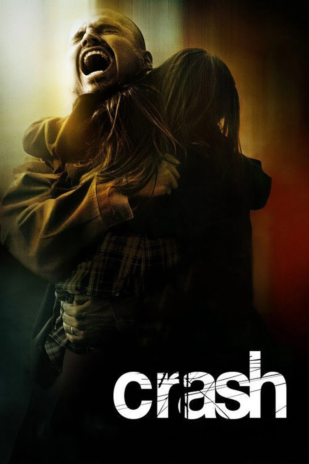 Poster chính thức của phim Phim Tâm Lý "Đổ Vỡ" (Crash - 2005), với sự tham gia của diễn viên Don Cheadle và Sandra Bullock.