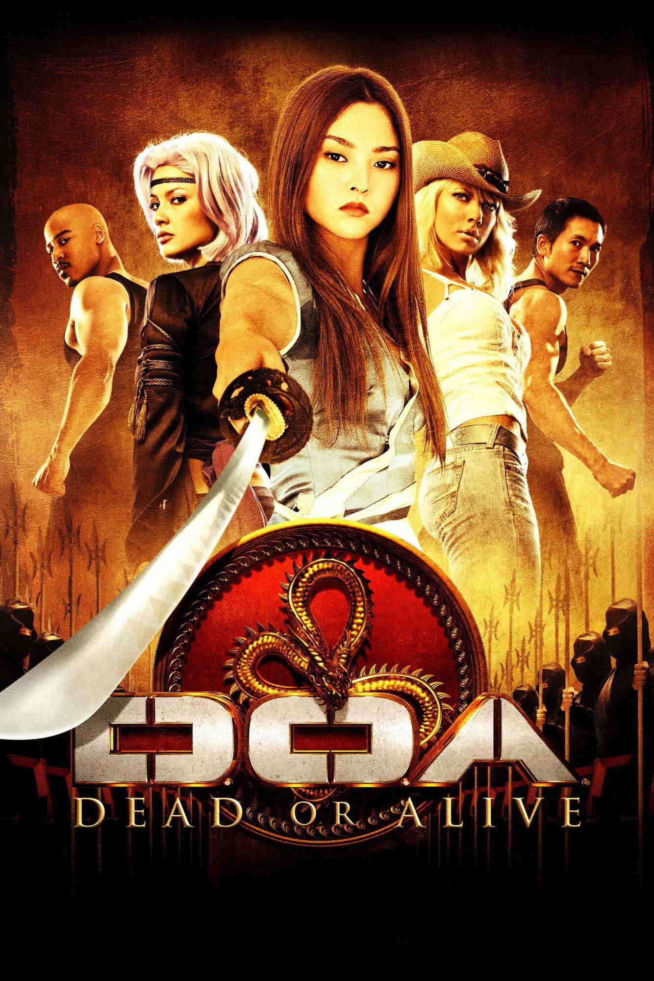 Poster chính thức của phim Phim Phiêu Lưu, Phim Hành Động "DOA: Sống hoặc Chết" (DOA: Dead or Alive - 2006), với sự tham gia của diễn viên Devon Aoki và Jaime Pressly.