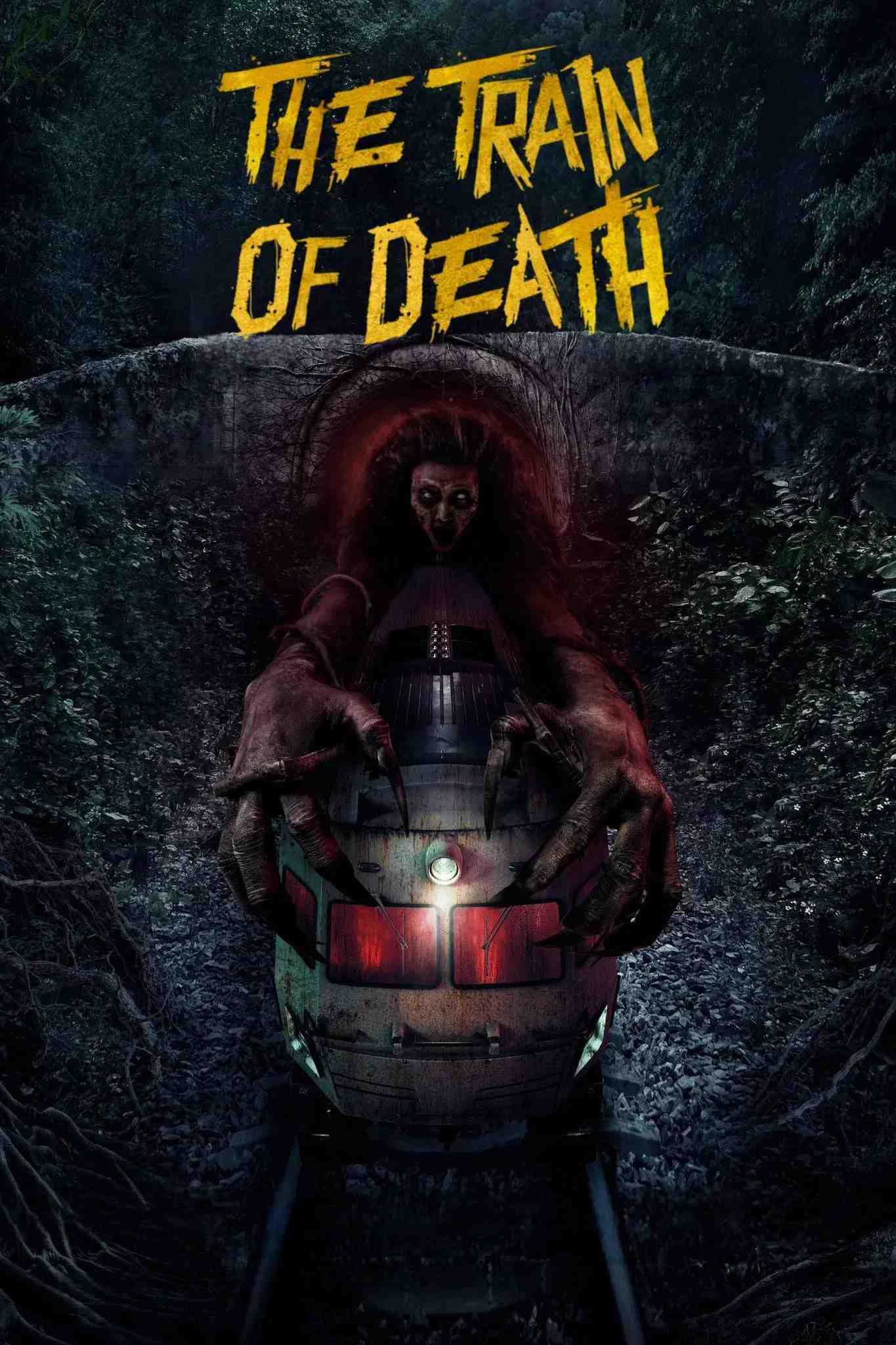 Poster chính thức của phim Phim Kinh Dị, Phim Giật Gân "Đoàn Tàu Cõi Âm" (The Train of Death - 2024), với sự tham gia của diễn viên Hana Malasan và Yama Carlos.