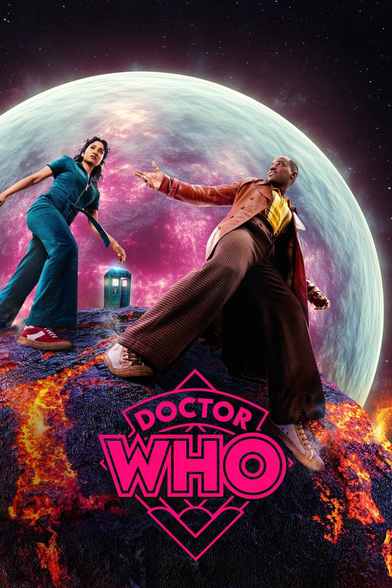 Poster chính thức của phim Phim Hành Động & Phiêu Lưu, Phim Tâm Lý "Doctor Who" (Doctor Who - 2024), với sự tham gia của diễn viên Ncuti Gatwa và Varada Sethu.