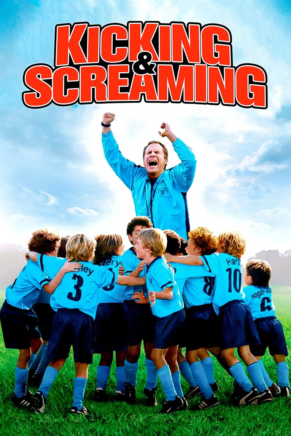 Poster chính thức của phim Phim Gia Đình, Phim Hài "Đội bóng nhí" (Kicking & Screaming - 2005), với sự tham gia của diễn viên Will Ferrell và Robert Duvall.