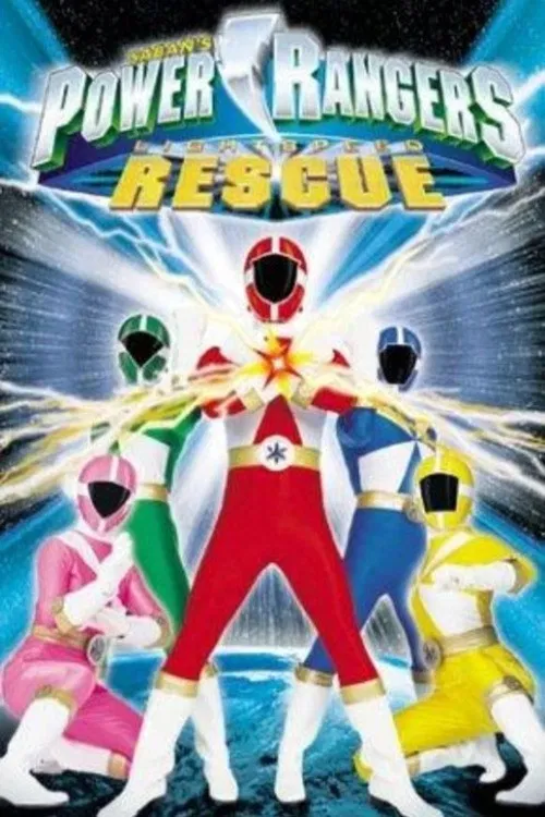 Poster chính thức của phim Phim Gia Đình "Đội Cứu Hộ Tia Chớp" (Power Rangers Lightspeed Rescue - 2000), với sự tham gia của diễn viên Mike Chaturantabut và Sean Cw Johnson.