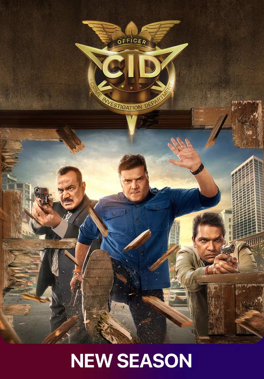 Poster chính thức của phim Phim Hành Động & Phiêu Lưu, Phim Hình Sự "Đội Đặc Nhiệm CID" (CID - 1998), với sự tham gia của diễn viên Shivaji Satham và Dayanand Shetty.