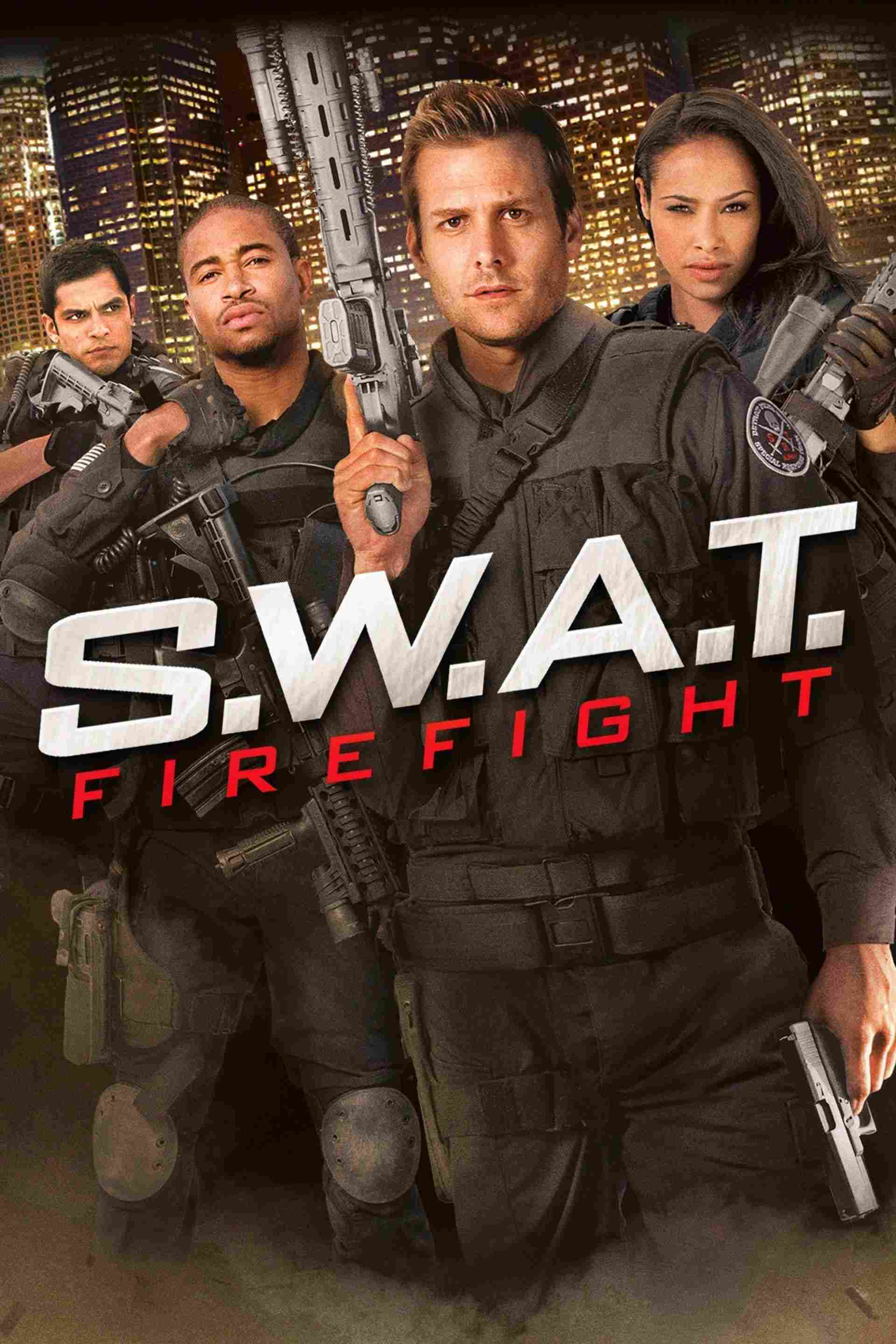 Poster chính thức của phim Phim Hành Động, Phim Hình Sự "Đội Đặc Nhiệm" (S.W.A.T.: Firefight - 2011), với sự tham gia của diễn viên Gabriel Macht và Robert Patrick.