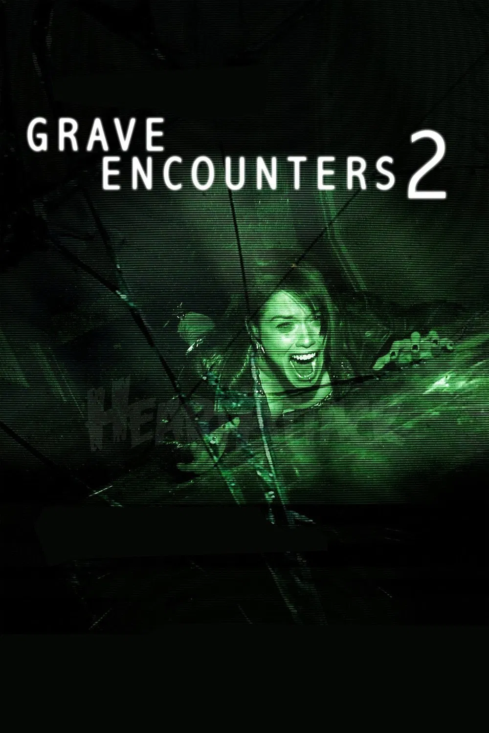 Poster chính thức của phim Phim Kinh Dị "Đối Đầu Quỷ Dữ 2" (Grave Encounters 2 - 2012), với sự tham gia của diễn viên Richard Harmon và Stephanie Bennett.