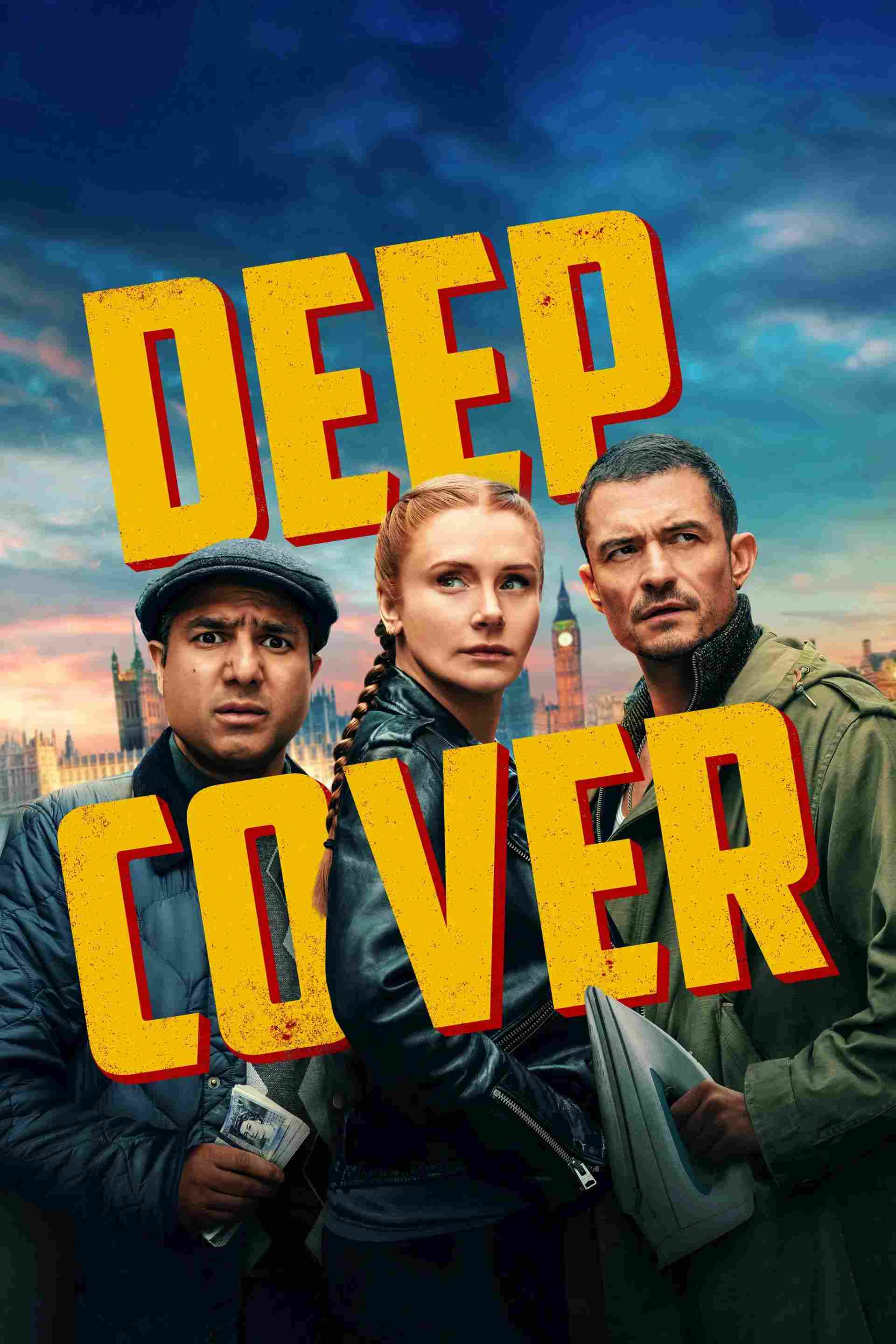 Poster chính thức của phim Phim Hành Động, Phim Hài "Đội Hài Cắm Sâu" (Deep Cover - 2025), với sự tham gia của diễn viên Bryce Dallas Howard và Orlando Bloom.