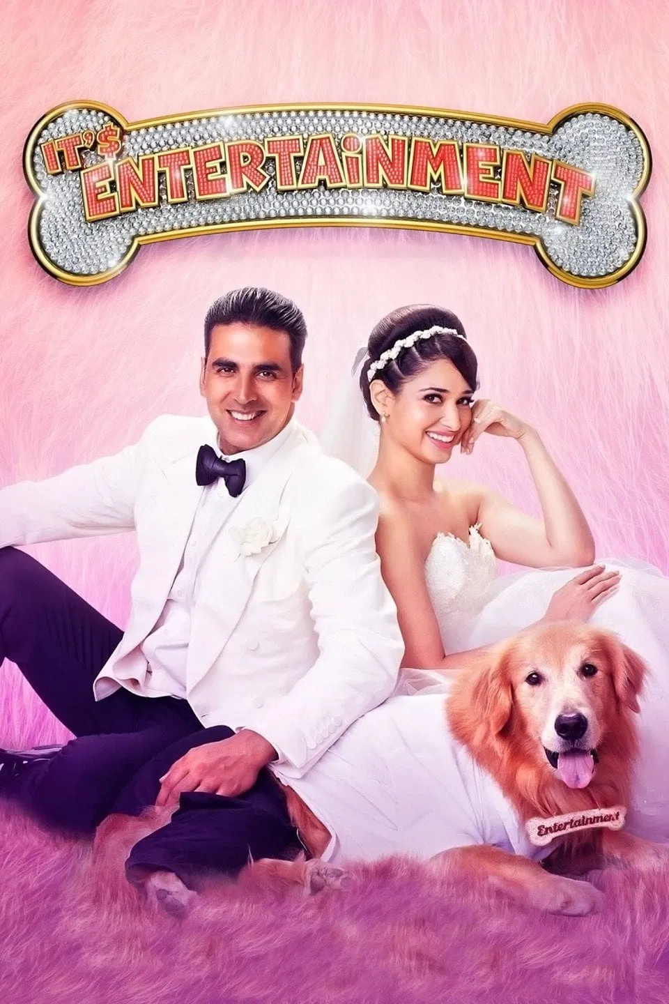 Poster chính thức của phim Phim Hài "Đời Không Như Mơ" (It's Entertainment - 2014), với sự tham gia của diễn viên Akshay Kumar và Tamannaah Bhatia.