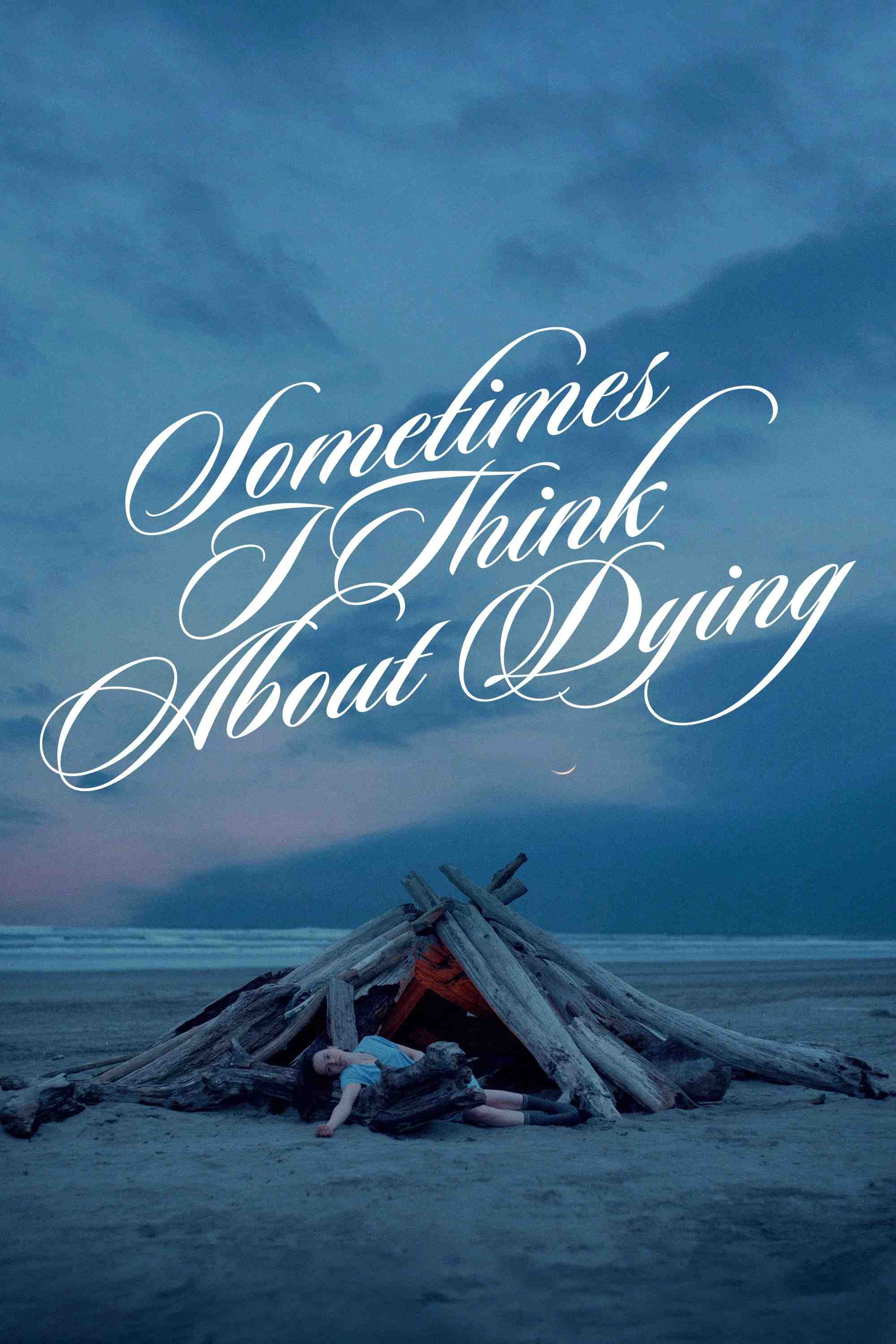 Poster chính thức của phim Phim Tâm Lý, Phim Hài "Đôi Lúc Tôi Nghĩ Về Cái Chết" (Sometimes I Think About Dying - 2024), với sự tham gia của diễn viên Daisy Ridley và Dave Merheje.