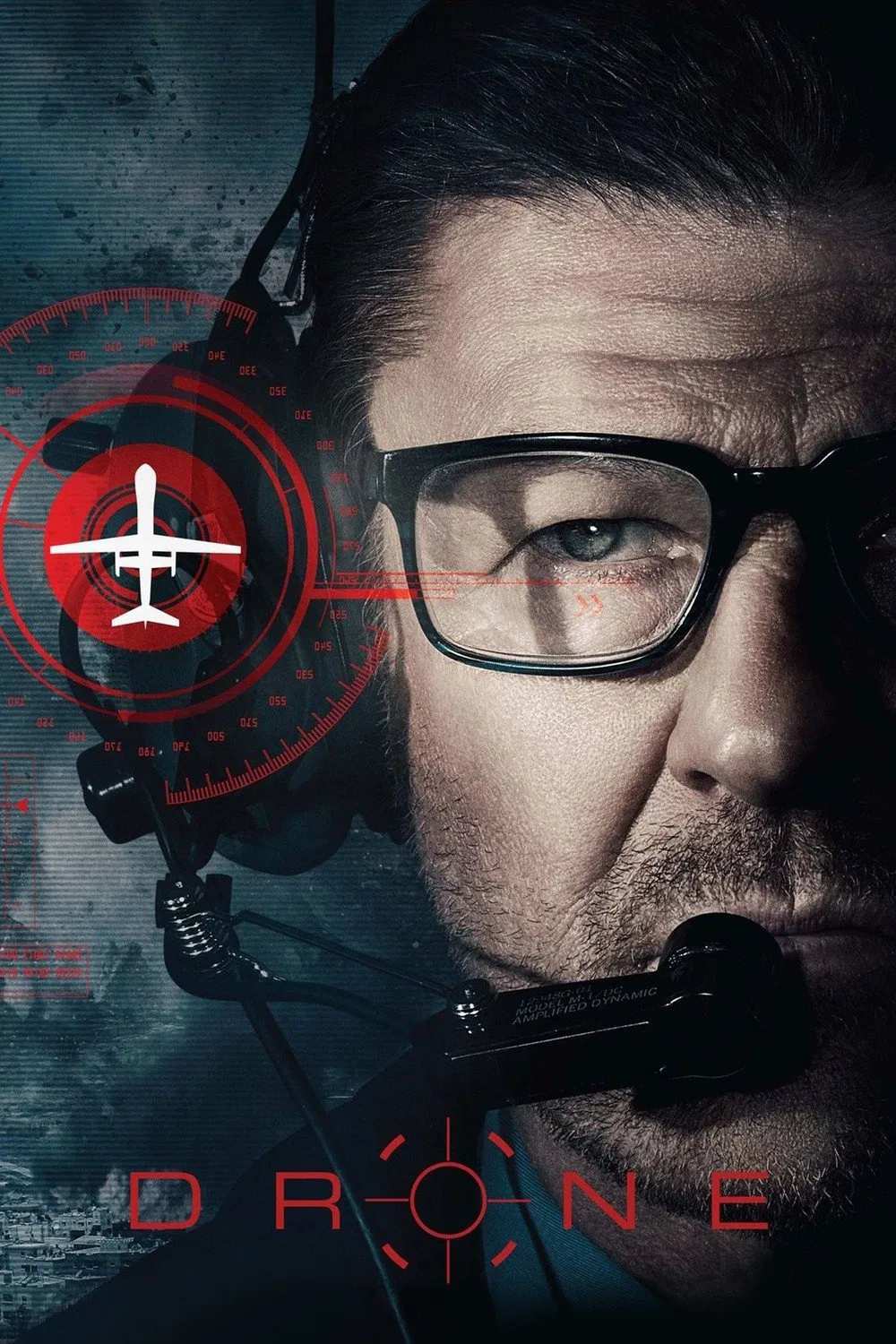 Poster chính thức của phim Phim Giật Gân "Đối Mặt" (Drone - 2017), với sự tham gia của diễn viên Sean Bean và Mary McCormack.