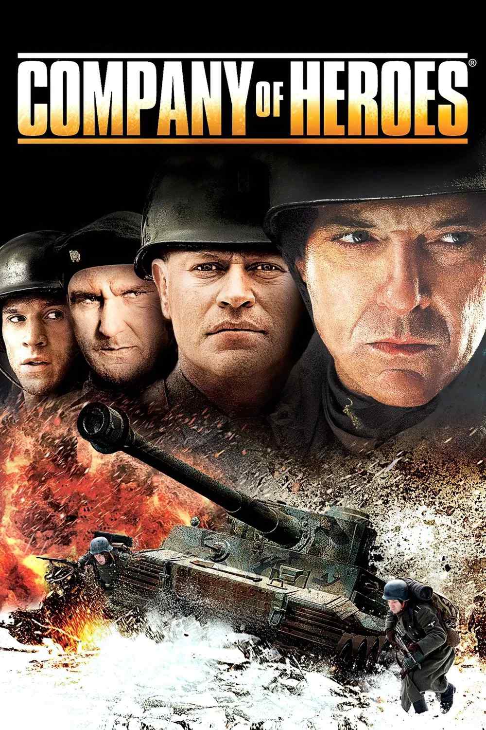 Poster chính thức của phim Phim Hành Động, Phim Tâm Lý "Đội Quân Anh Hùng" (Company of Heroes - 2013), với sự tham gia của diễn viên Tom Sizemore và Chad Michael Collins.