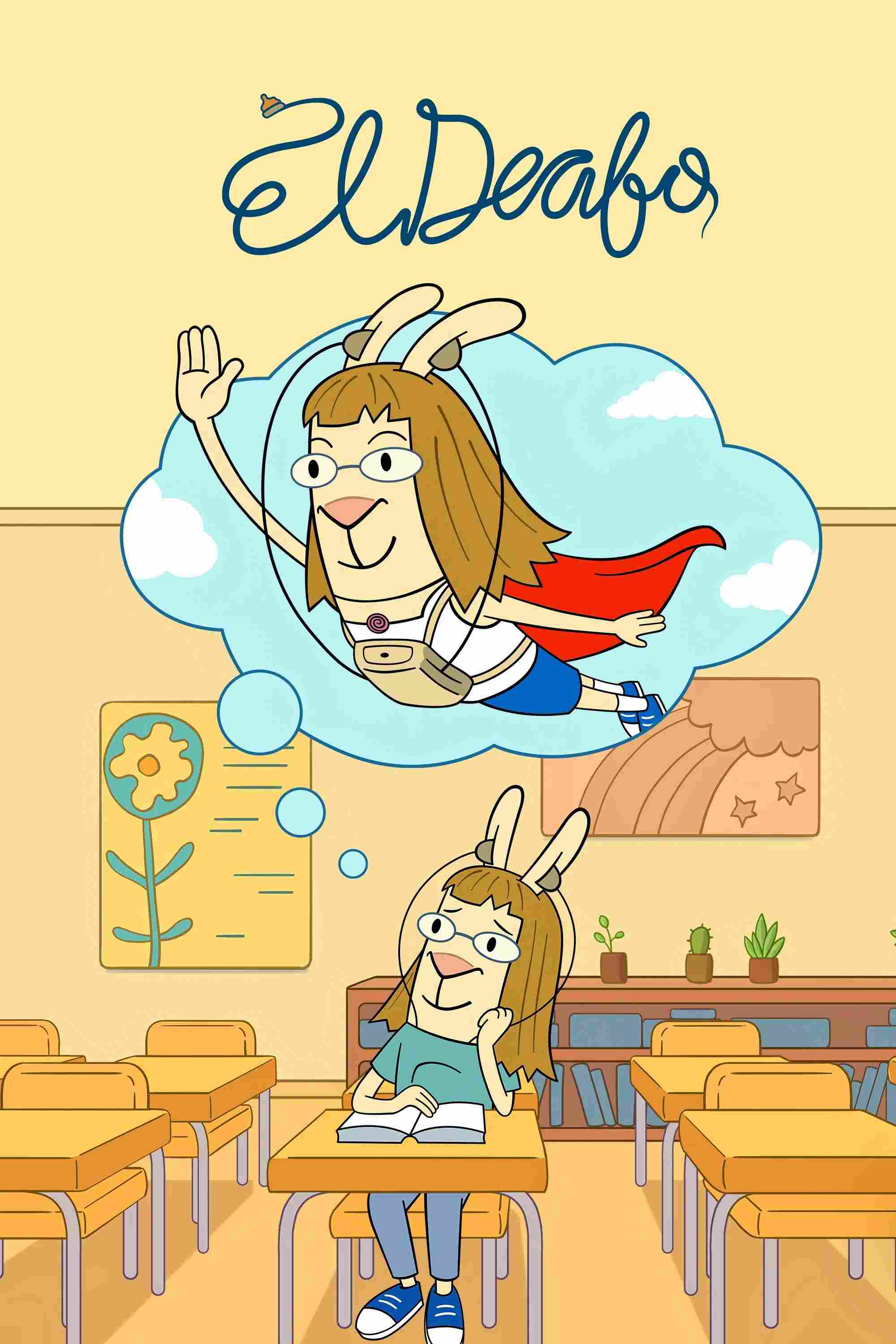 Poster chính thức của phim Phim Hoạt Hình, Phim Thiếu Nhi "Đôi Tai Diệu Kỳ" (El Deafo - 2022), với sự tham gia của diễn viên Cece Bell và Pamela Adlon.