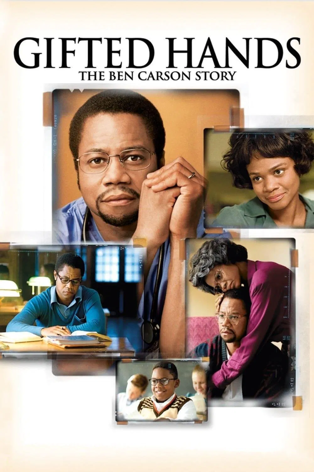 Poster chính thức của phim Phim Tâm Lý "Đôi Tay Thiên Phú: Chuyền Về Ben Carson" (Gifted Hands: The Ben Carson Story - 2009), với sự tham gia của diễn viên Cuba Gooding Jr. và Kimberly Elise.