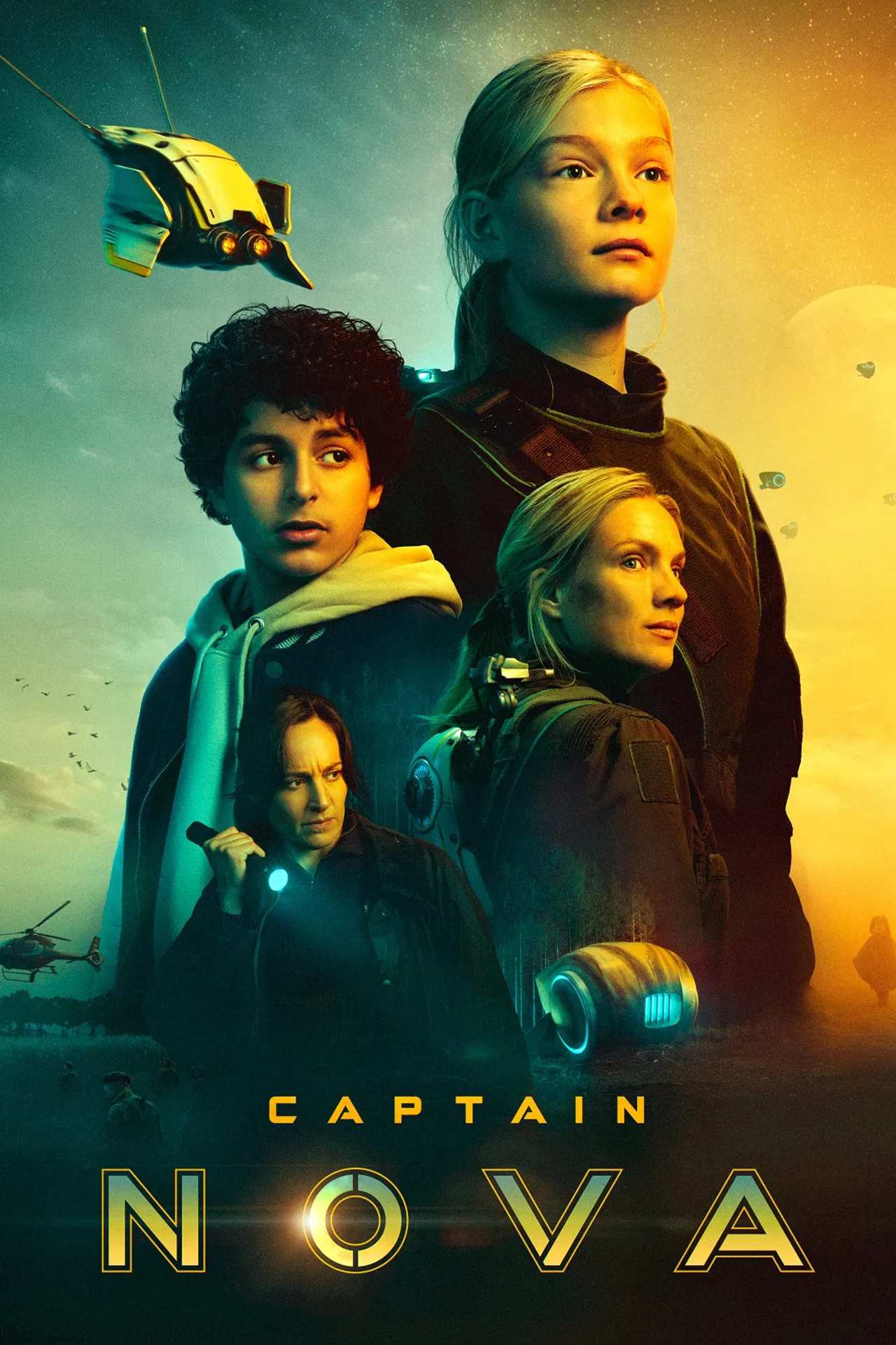 Poster chính thức của phim Phim Phiêu Lưu, Phim Gia Đình "Đội Trưởng Nova" (Captain Nova - 2021), với sự tham gia của diễn viên Kika van de Vijver và Marouane Meftah.