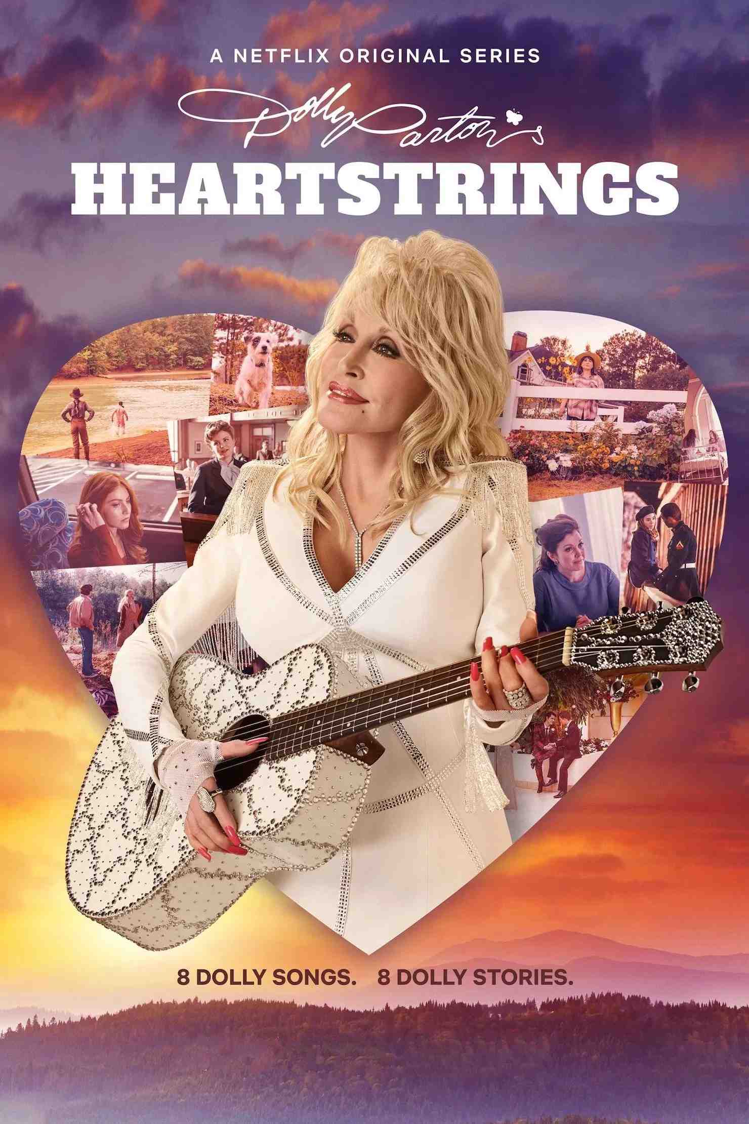Poster chính thức của phim Phim Tâm Lý "Dolly Parton: Thanh âm từ trái tim" (Dolly Parton's Heartstrings - 2019), với sự tham gia của diễn viên Dolly Parton.