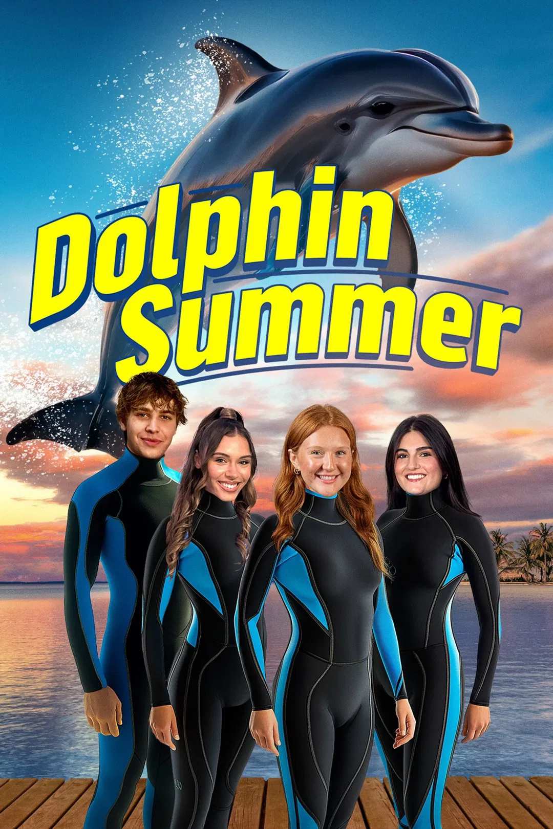 Poster chính thức của phim Phim Gia Đình, Phim Phiêu Lưu "Dolphin Summer" (Dolphin Summer - 2026), với sự tham gia của diễn viên Kyleigh Nikkels và Luke Campanella.
