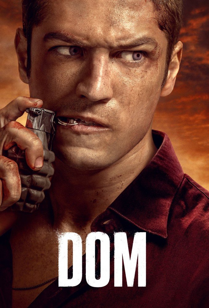 Poster chính thức của phim Phim Hình Sự, Phim Tâm Lý "Dom (Phần 1)" (DOM - 2021), với sự tham gia của diễn viên Gabriel Leone và Flávio Tolezani.