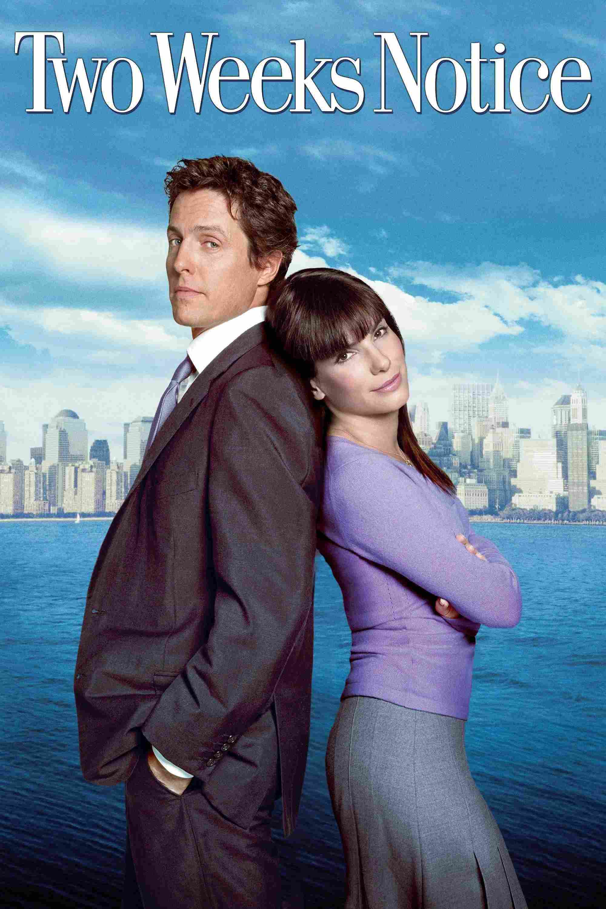 Poster chính thức của phim Phim Tình Cảm, Phim Hài "Đơn Xin Nghỉ Việc" (Two Weeks Notice - 2002), với sự tham gia của diễn viên Sandra Bullock và Hugh Grant.