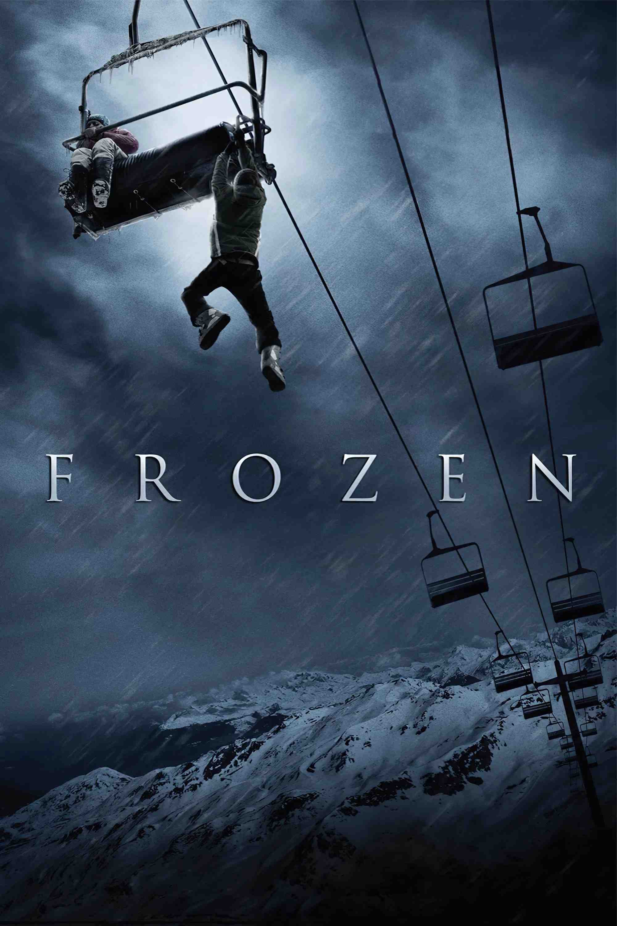Poster chính thức của phim Phim Giật Gân "Đóng Băng" (Frozen - 2010), với sự tham gia của diễn viên Emma Bell và Shawn Ashmore.