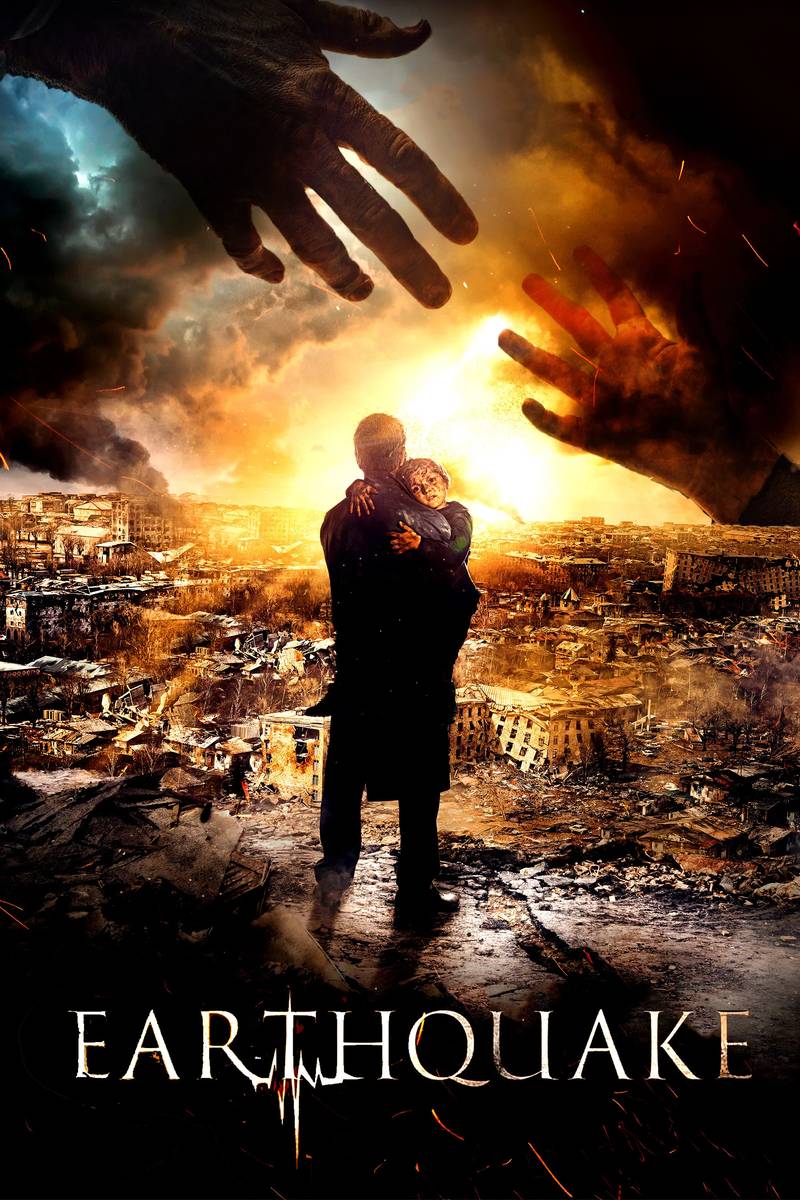 Poster chính thức của phim Phim Tâm Lý "Động Đất Kinh Hoàng" (The Earthquake - 2016), với sự tham gia của diễn viên Konstantin Lavronenko và Mariya Mironova.