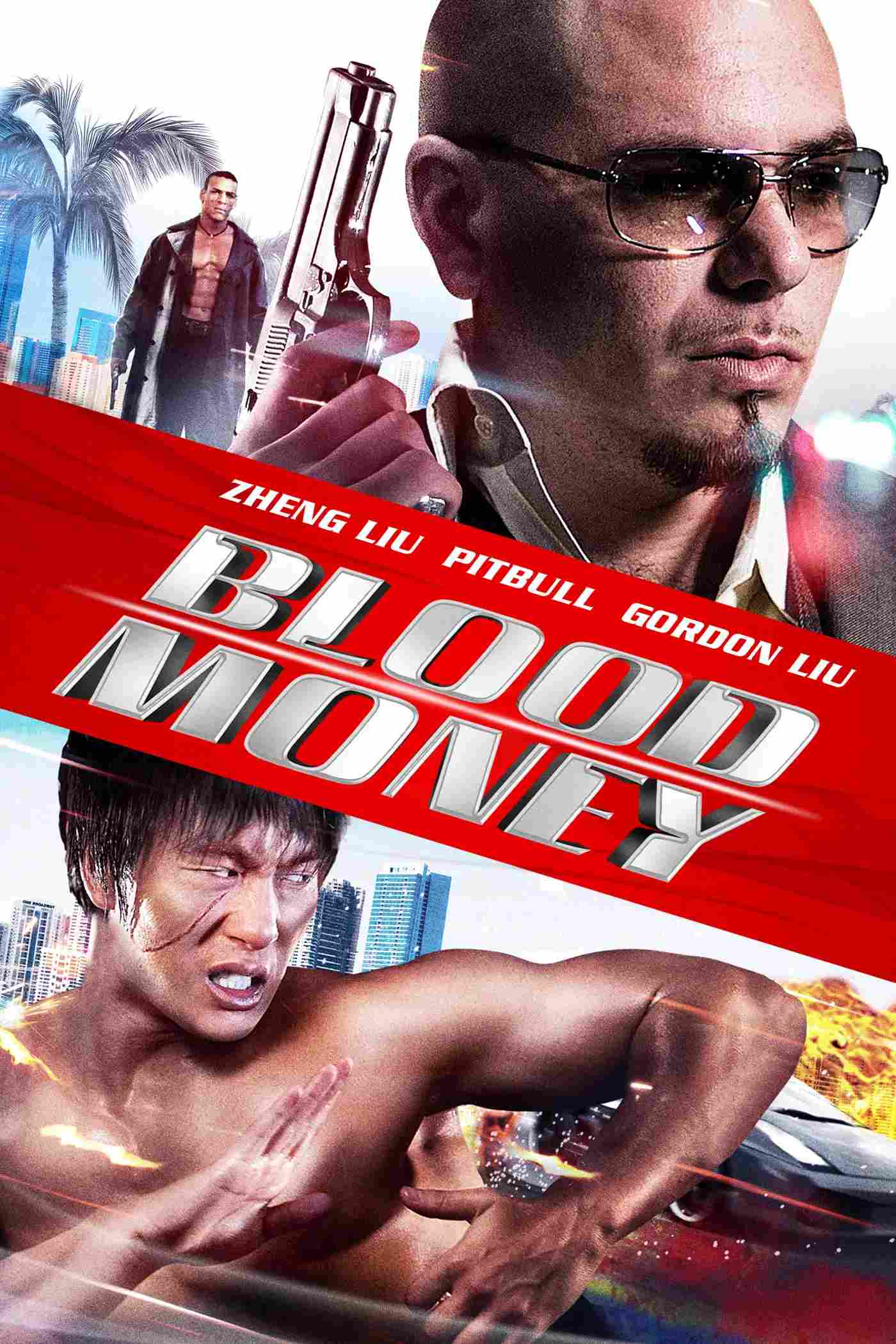 Poster chính thức của phim Phim Hành Động, Phim Giật Gân "Đồng Tiền Xương Máu" (Blood Money - 2012), với sự tham gia của diễn viên Alex Castro và Pauline Egan.