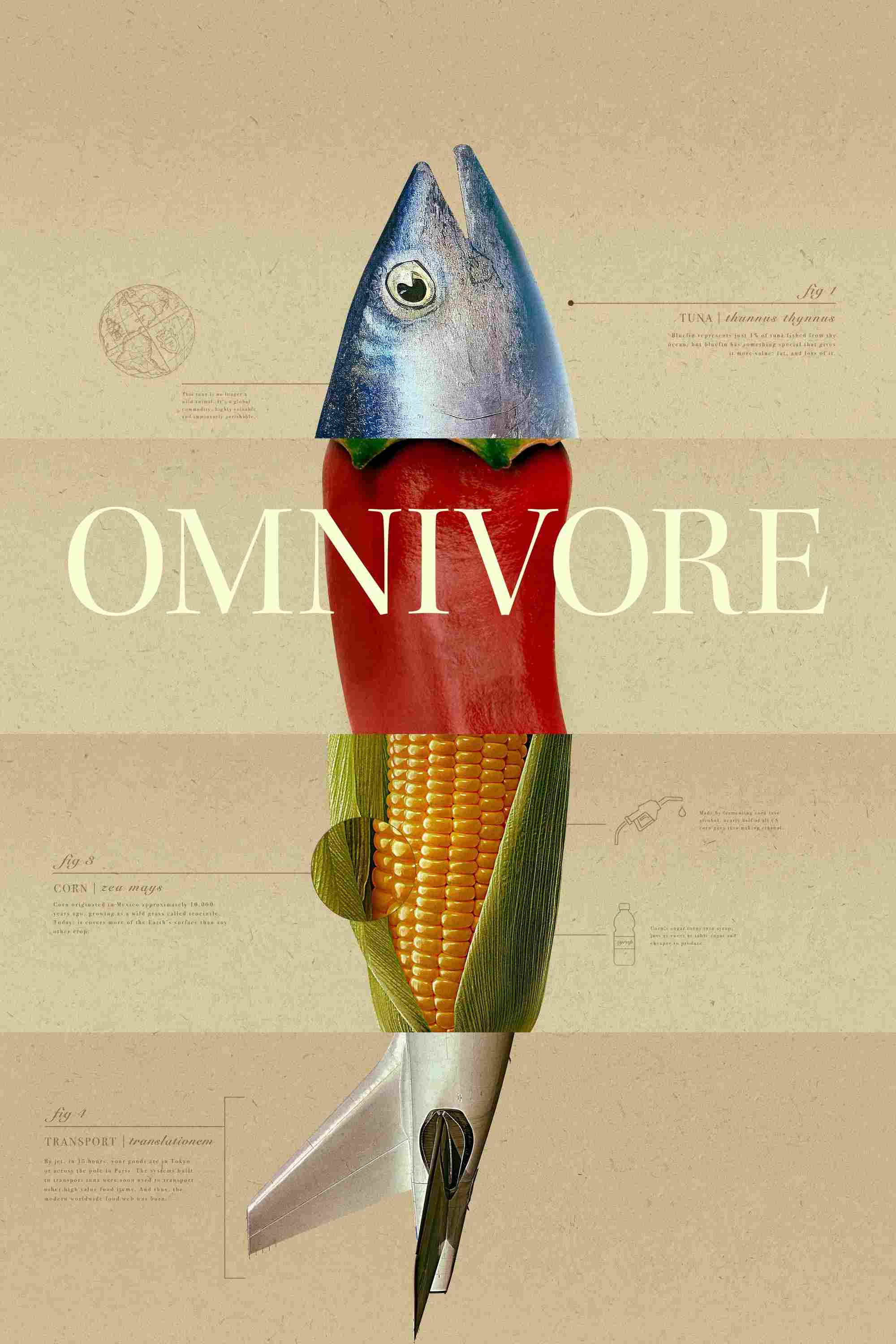 Poster chính thức của phim Phim Tài Liệu "Động Vật Ăn Tạp - Omnivore" (Omnivore - 2024), với sự tham gia của diễn viên René Redzepi.
