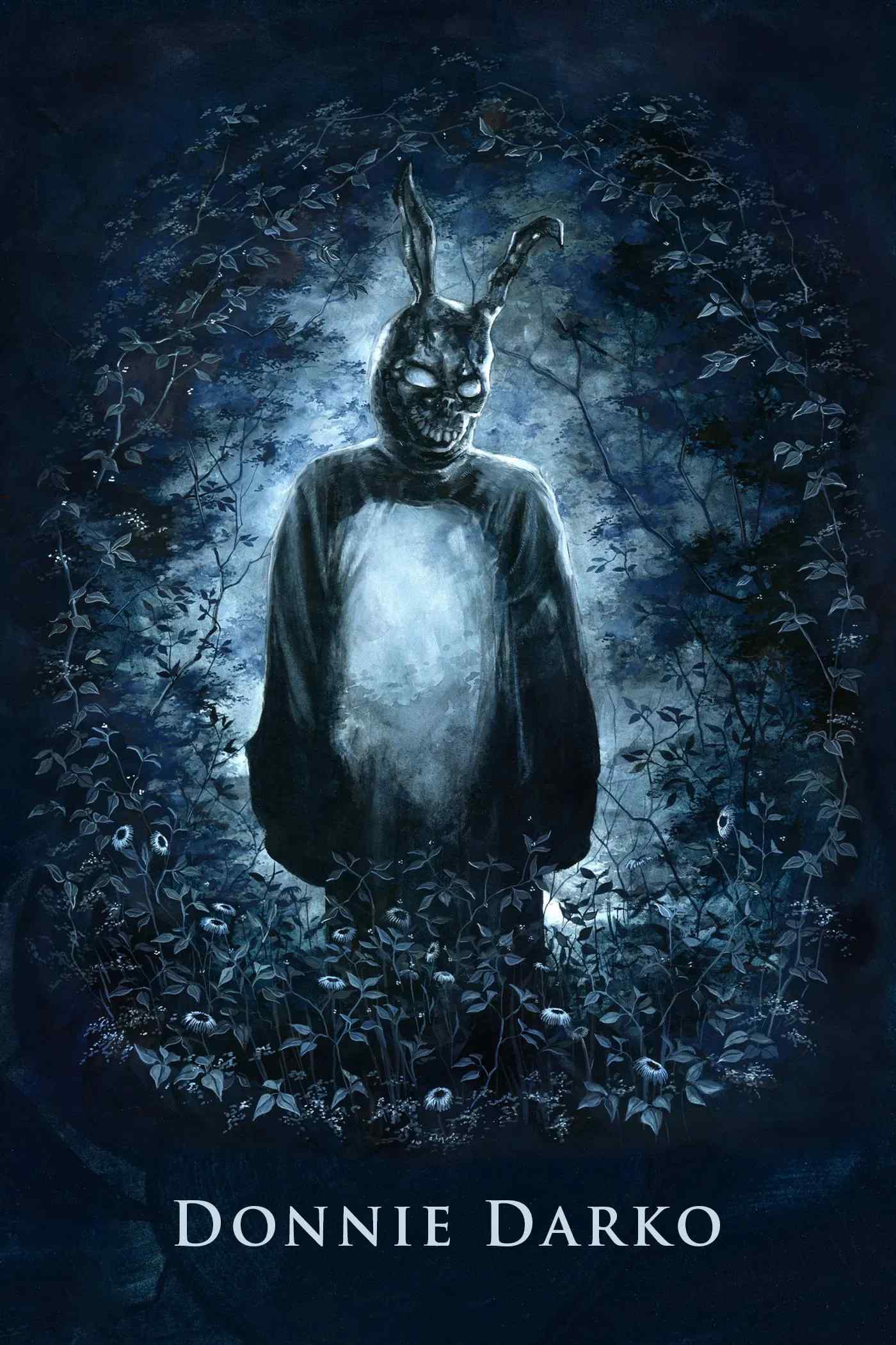 Poster chính thức của phim Phim Giả Tượng, Phim Tâm Lý "Donnie Darko" (Donnie Darko - 2001), với sự tham gia của diễn viên Jake Gyllenhaal và Jena Malone.