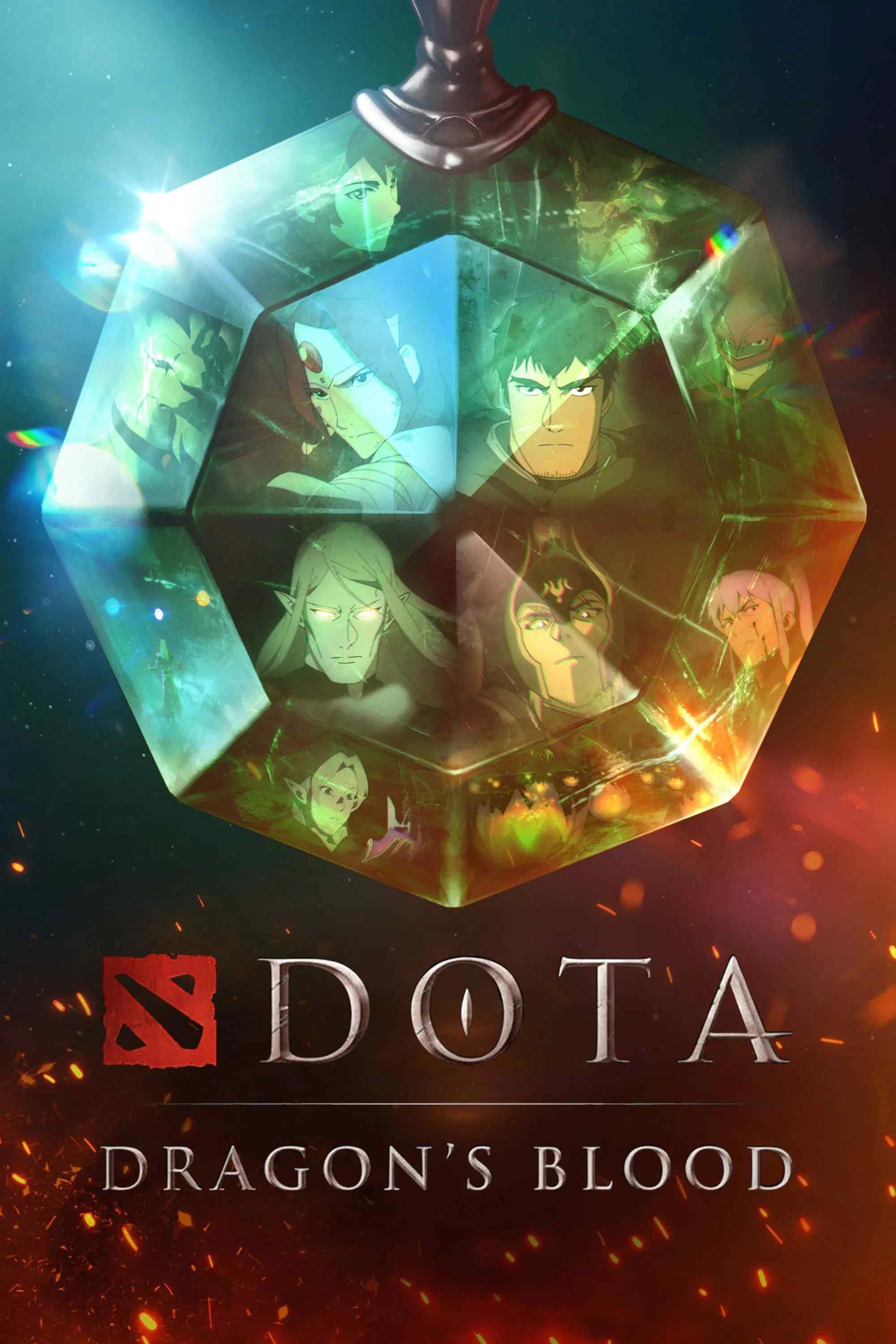 Poster chính thức của phim Phim Viễn Tưởng & Giả Tưởng, Phim Hành Động & Phiêu Lưu "DOTA: Dòng Máu Rồng (Phần 2)" (DOTA: Dragon's Blood - 2021).