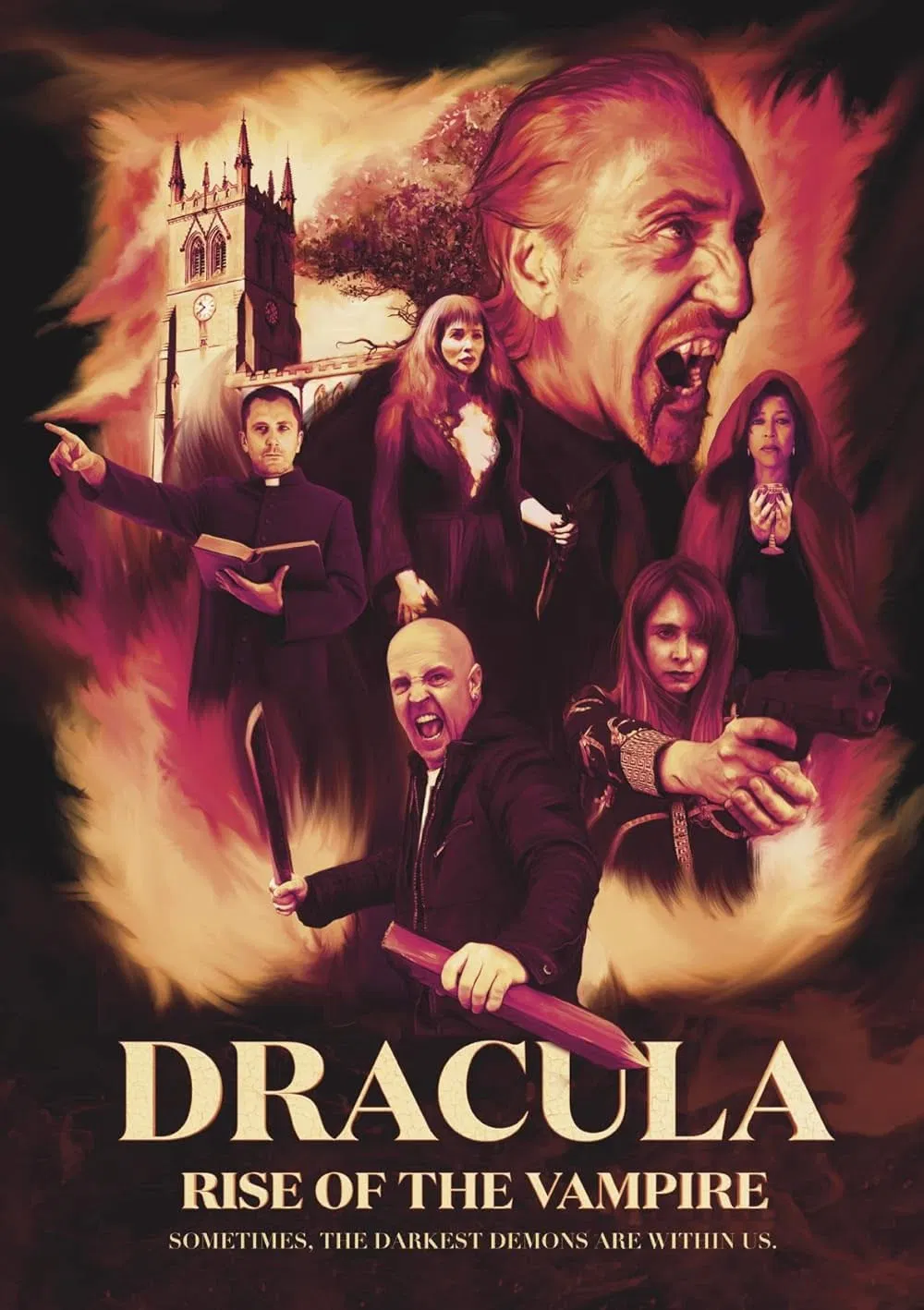 Poster chính thức của phim "Dracula: Rise of the Vampire" (Dracula: Rise of the Vampire - 2025), với sự tham gia của diễn viên Eileen Daly và Tayah Kansik.