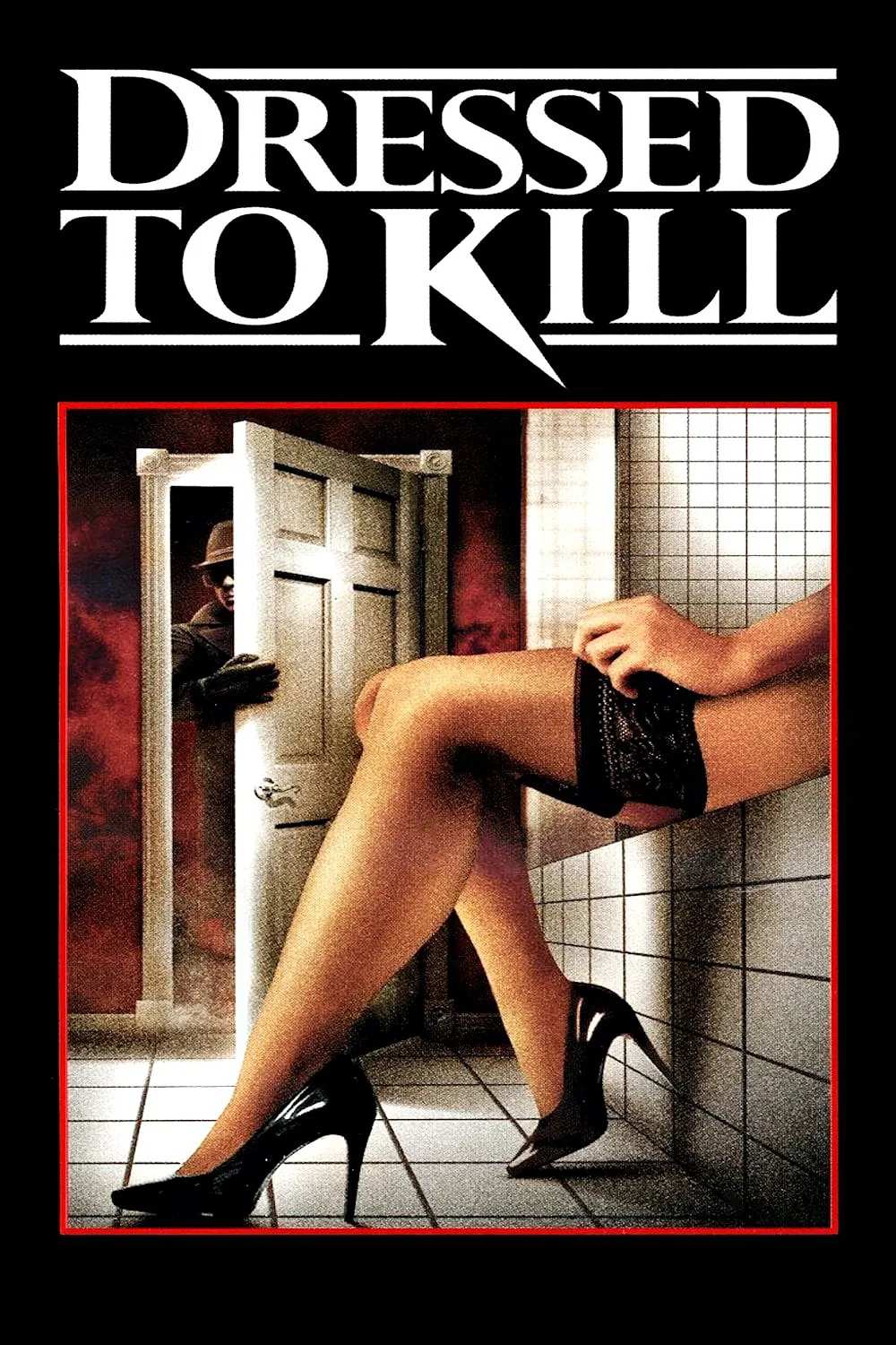 Poster chính thức của phim Phim Giật Gân, Phim Bí Ẩn "Dressed to Kill" (Dressed to Kill - 1980), với sự tham gia của diễn viên Michael Caine và Nancy Allen.