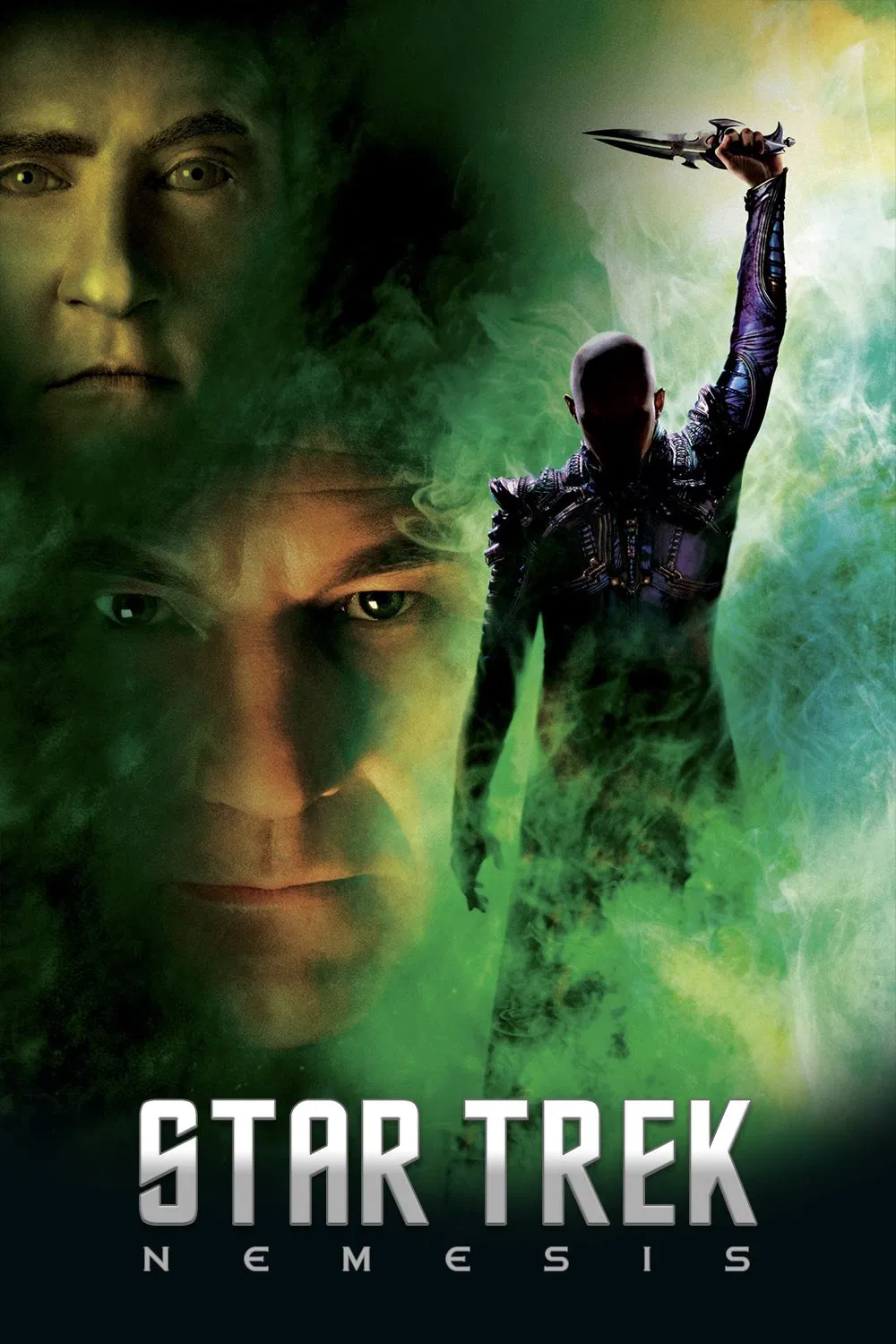Poster chính thức của phim Phim Viễn Tưởng, Phim Hành Động "Du Hành Giữa Các Vì Sao 10: Báo Ứng" (Star Trek: Nemesis - 2002), với sự tham gia của diễn viên Patrick Stewart và Jonathan Frakes.