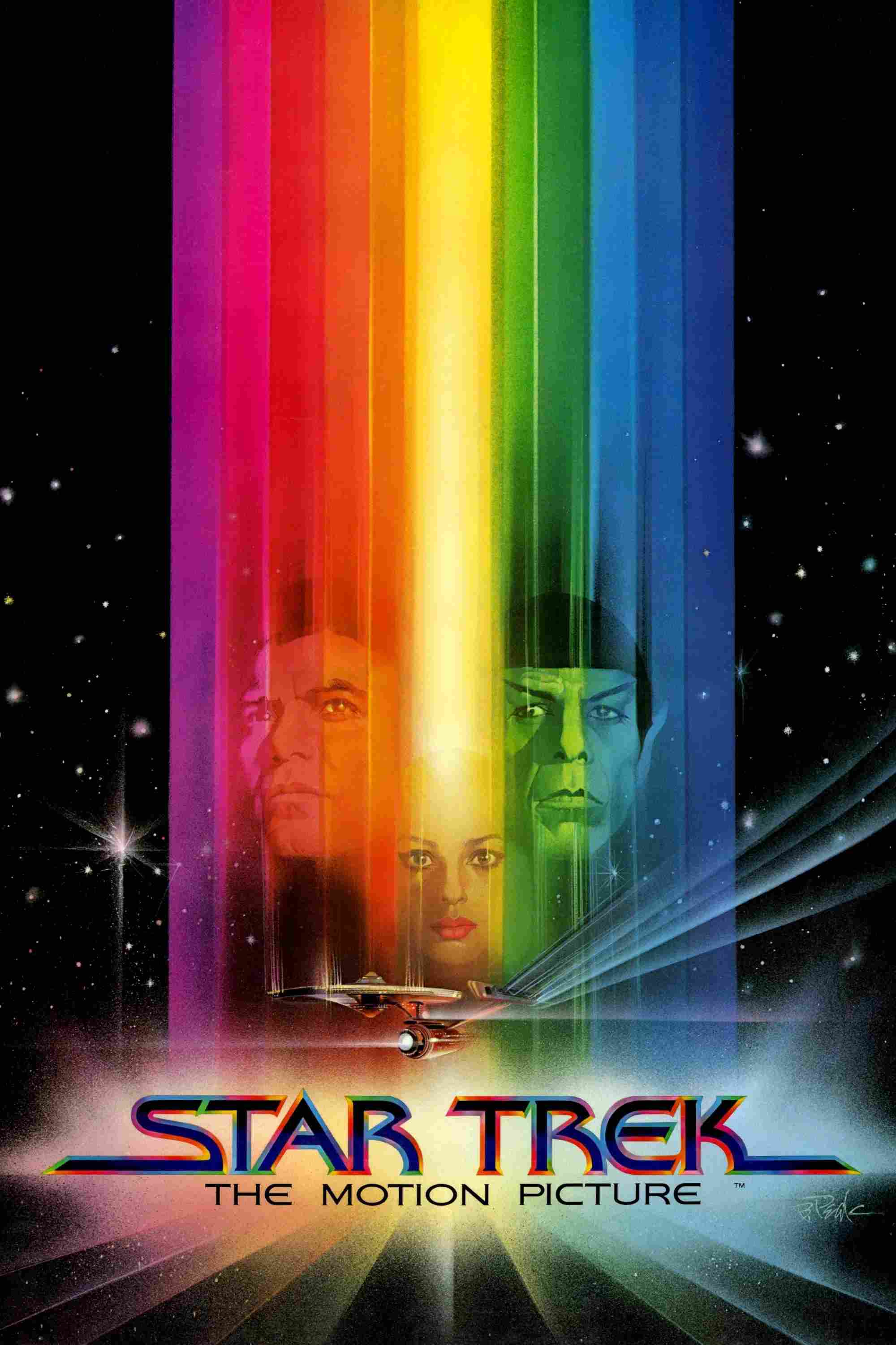 Poster chính thức của phim Phim Viễn Tưởng, Phim Phiêu Lưu "Du hành vũ trụ" (Star Trek: The Motion Picture - 1979), với sự tham gia của diễn viên William Shatner và Leonard Nimoy.