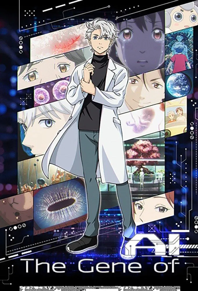 Poster chính thức của phim Phim Hoạt Hình, Phim Tâm Lý "Dữ liệu gen AI" (The Gene of AI - 2023), với sự tham gia của diễn viên Takeo Otsuka và Yume Miyamoto.