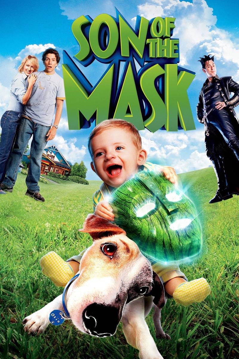Poster chính thức của phim Phim Giả Tượng, Phim Hài "Đứa Con Của Mặt Nạ" (Son of the Mask - 2005), với sự tham gia của diễn viên Jamie Kennedy và Alan Cumming.