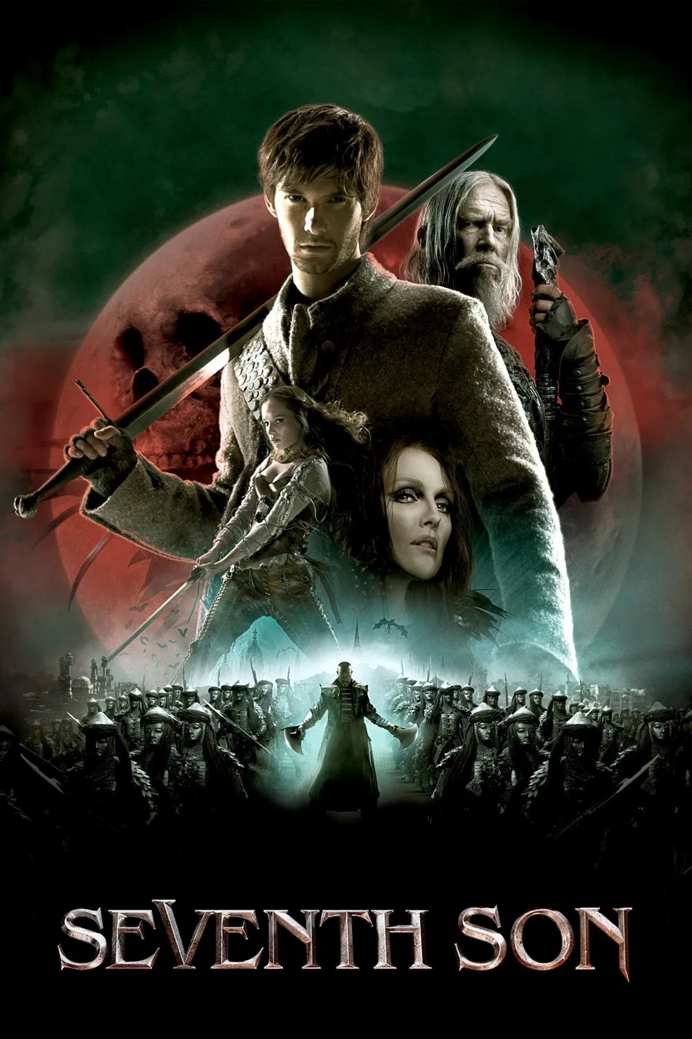 Poster chính thức của phim Phim Phiêu Lưu, Phim Giả Tượng "Đứa Con Thứ 7" (Seventh Son - 2014), với sự tham gia của diễn viên Jeff Bridges và Julianne Moore.