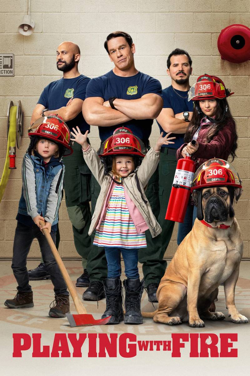 Poster chính thức của phim Phim Gia Đình, Phim Hài "Đùa Với Lửa" (Playing with Fire - 2019), với sự tham gia của diễn viên John Cena và Keegan-Michael Key.
