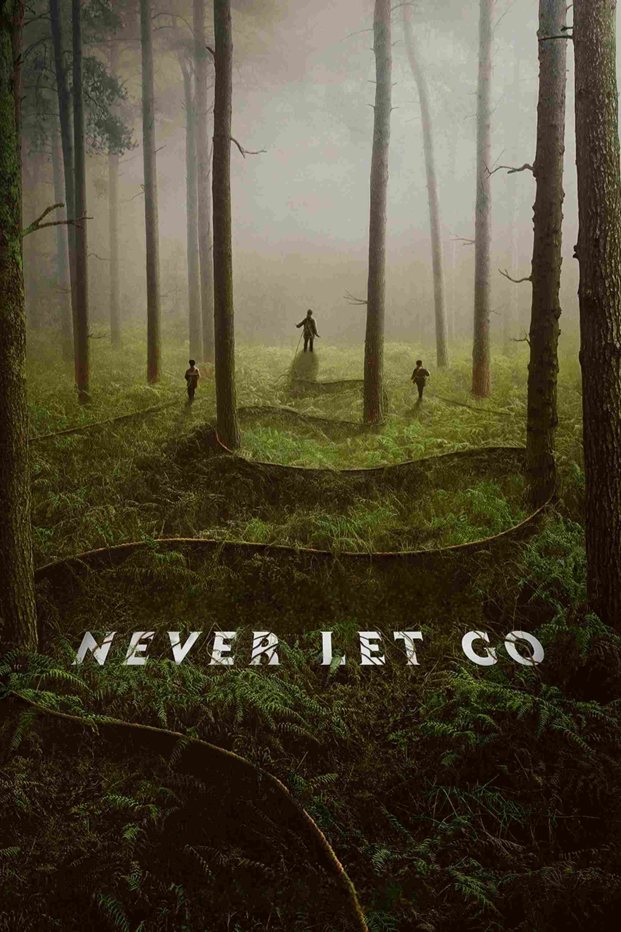 Poster chính thức của phim Phim Kinh Dị "Đừng Buông Tay" (Never Let Go - 2024), với sự tham gia của diễn viên Halle Berry và Anthony B. Jenkins.