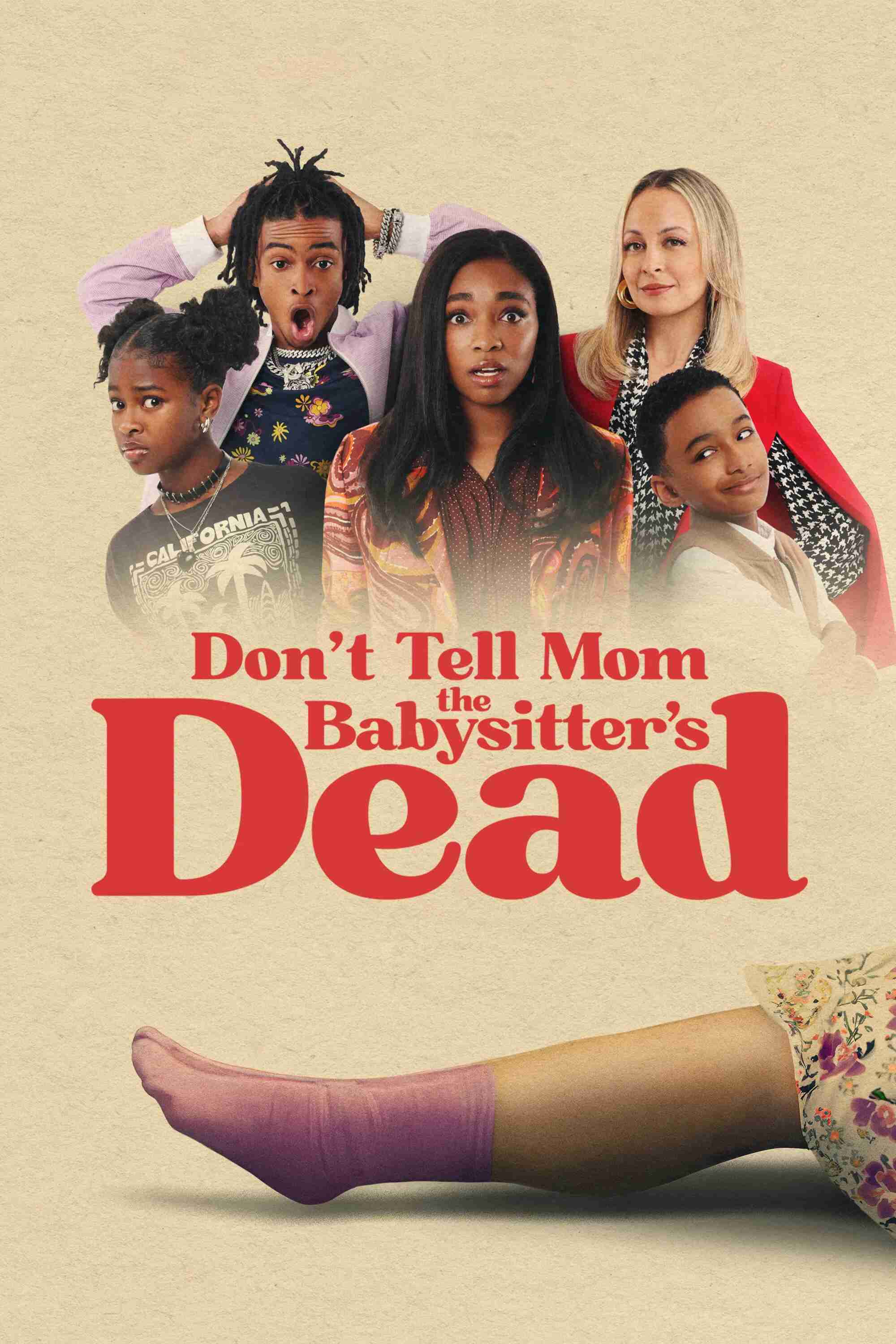 Poster chính thức của phim Phim Hài "Đừng Nói Với Mẹ Bà Giữ Trẻ "Di" Rồi" (Don't Tell Mom the Babysitter's Dead - 2024), với sự tham gia của diễn viên Simone Joy Jones và Nicole Richie.