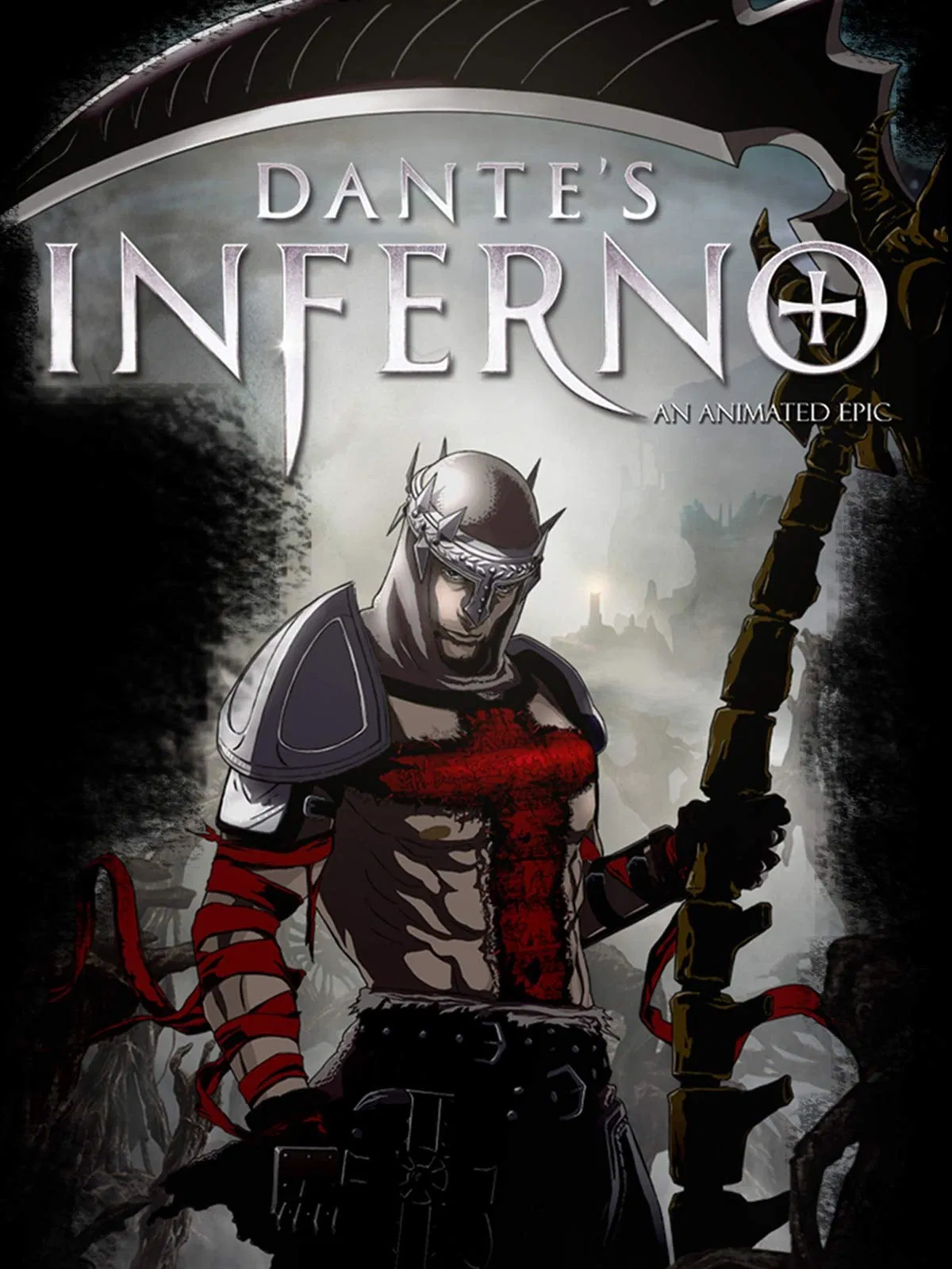 Poster chính thức của phim Phim Hành Động, Phim Phiêu Lưu "Dũng Sĩ Dante" (Dante's Inferno: An Animated Epic - 2010), với sự tham gia của diễn viên Graham McTavish và Vanessa Branch.