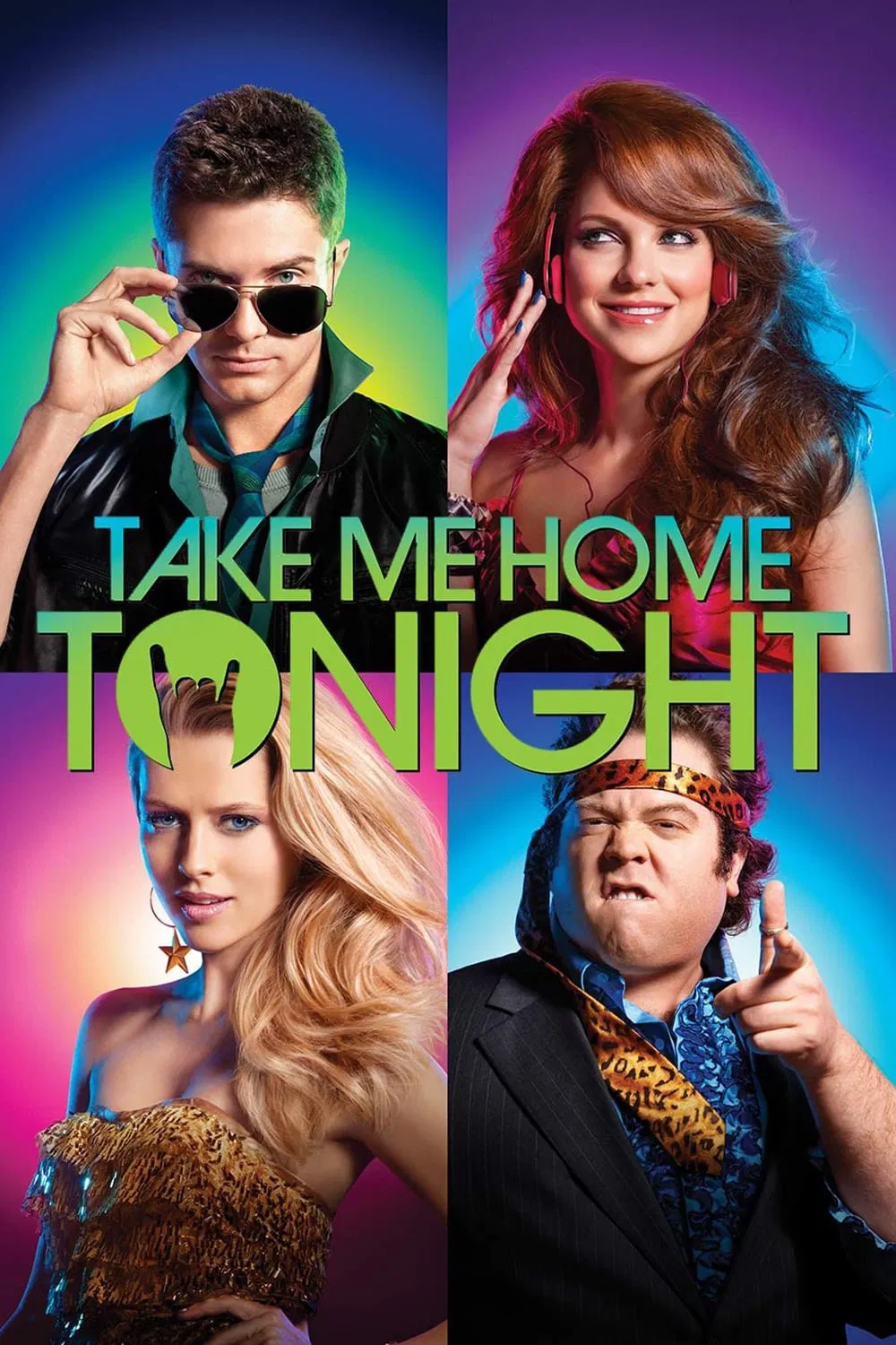 Poster chính thức của phim Phim Hài, Phim Tâm Lý "Đừng Xa Em Đêm Nay" (Take Me Home Tonight - 2011), với sự tham gia của diễn viên Topher Grace và Anna Faris.