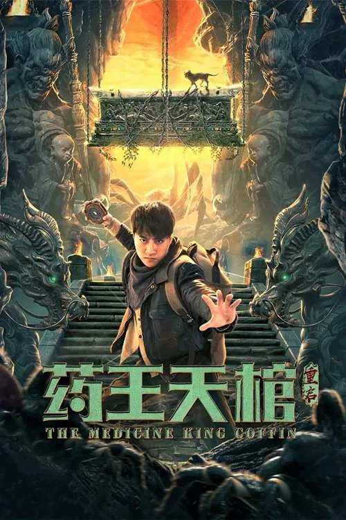 Poster chính thức của phim Phim Giả Tượng, Phim Hành Động "Dược Vương Thiên Quan: Trùng Khởi" (The Medicine King Coffin - 2022), với sự tham gia của diễn viên Jason Sze và Xu Xiaosa.