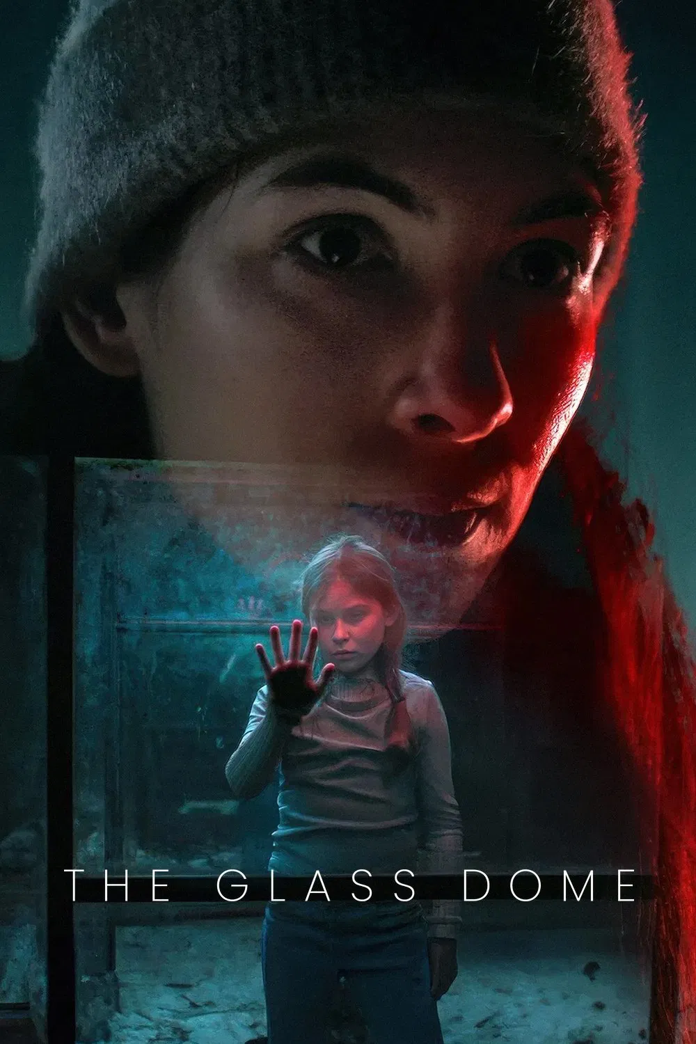 Poster chính thức của phim Phim Tâm Lý, Phim Hình Sự "Dưới Mái Vòm Thủy Tinh" (The Glass Dome - 2025), với sự tham gia của diễn viên Leonie Vincent và Johan Hedenberg.
