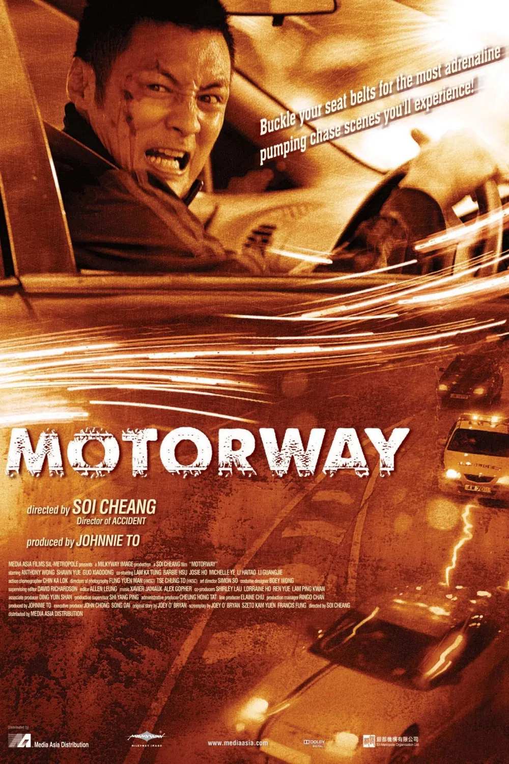Poster chính thức của phim Phim Hành Động, Phim Hình Sự "Đường Cao Tốc" (Motorway - 2012), với sự tham gia của diễn viên Dư Văn Lạc và Từ Hi Viên.