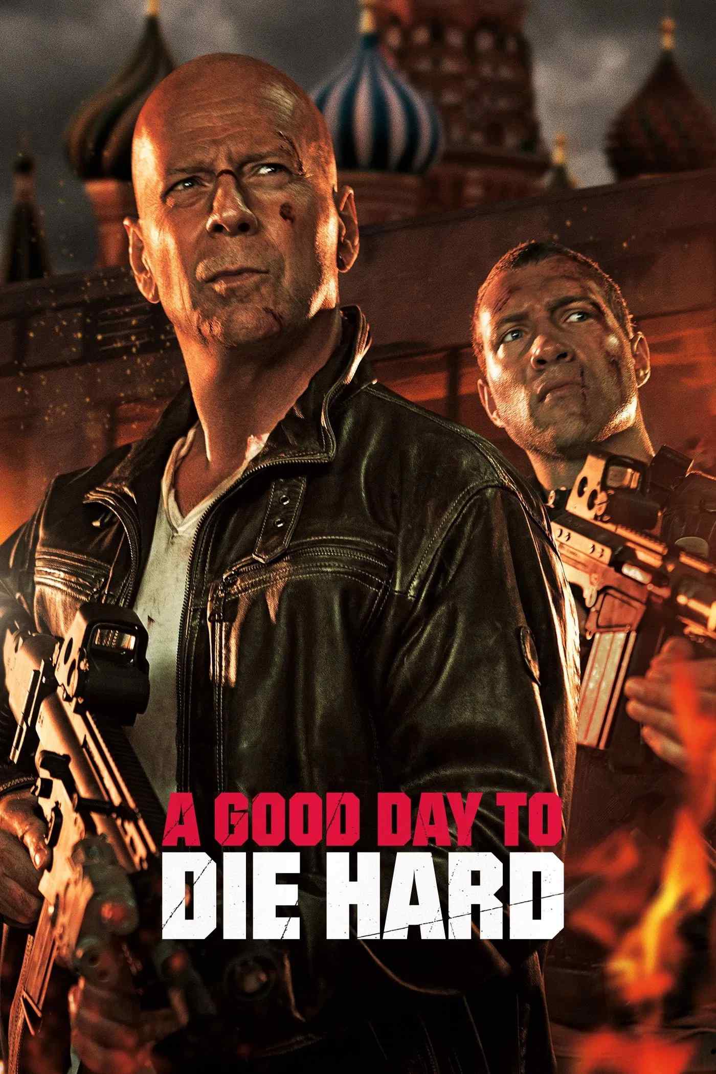 Poster chính thức của phim Phim Hành Động, Phim Giật Gân "Đương Dầu Với Thử Thách 5" (A Good Day to Die Hard - 2013), với sự tham gia của diễn viên Bruce Willis và Jai Courtney.