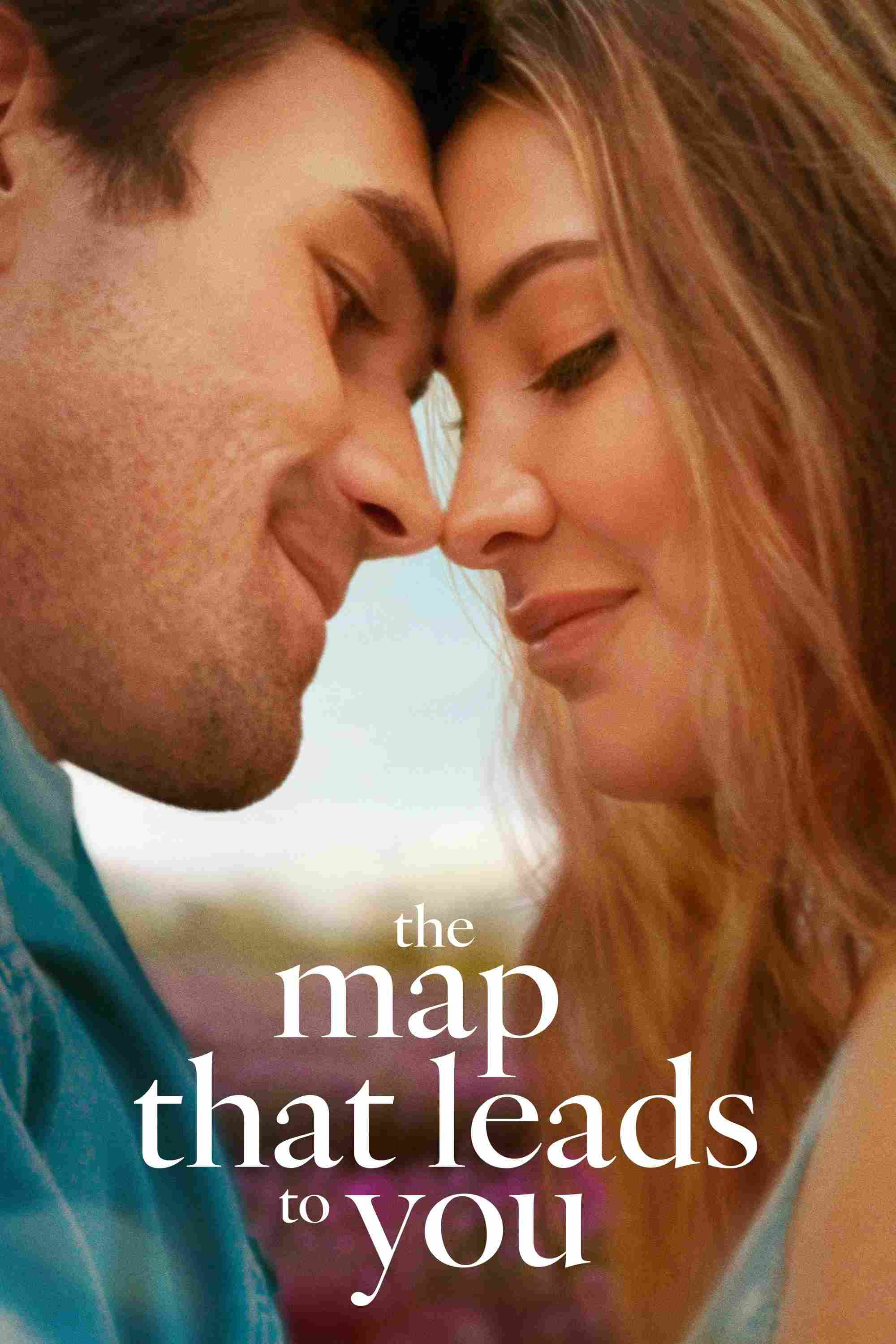 Poster chính thức của phim Phim Tình Cảm, Phim Tâm Lý "Đường Đến Trái Tim Em" (The Map That Leads to You - 2025), với sự tham gia của diễn viên Madelyn Cline và K.J. Apa.