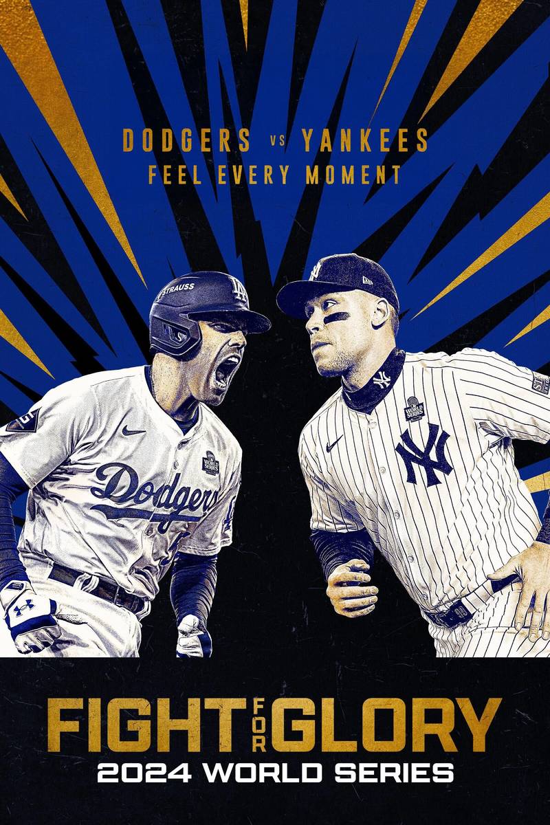 Poster chính thức của phim Phim Tài Liệu "Đường Đến Vinh Quang: World Series 2024" (Fight for Glory: 2024 World Series - 2025), với sự tham gia của diễn viên Shohei Ohtani và Freddie Freeman.