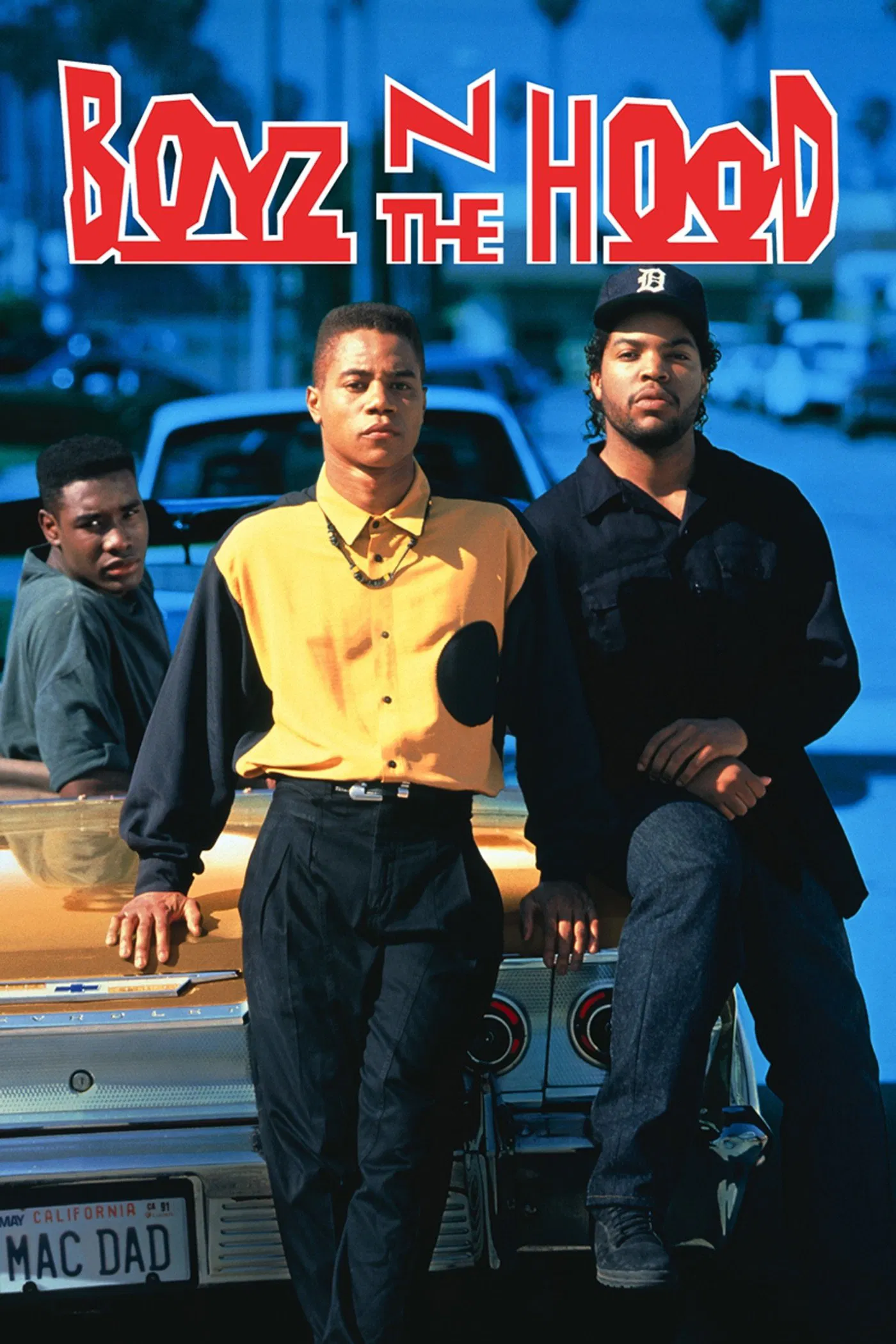 Poster chính thức của phim Phim Hình Sự, Phim Tâm Lý "Đường Đời" (Boyz n the Hood - 1991), với sự tham gia của diễn viên Cuba Gooding Jr. và Laurence Fishburne.